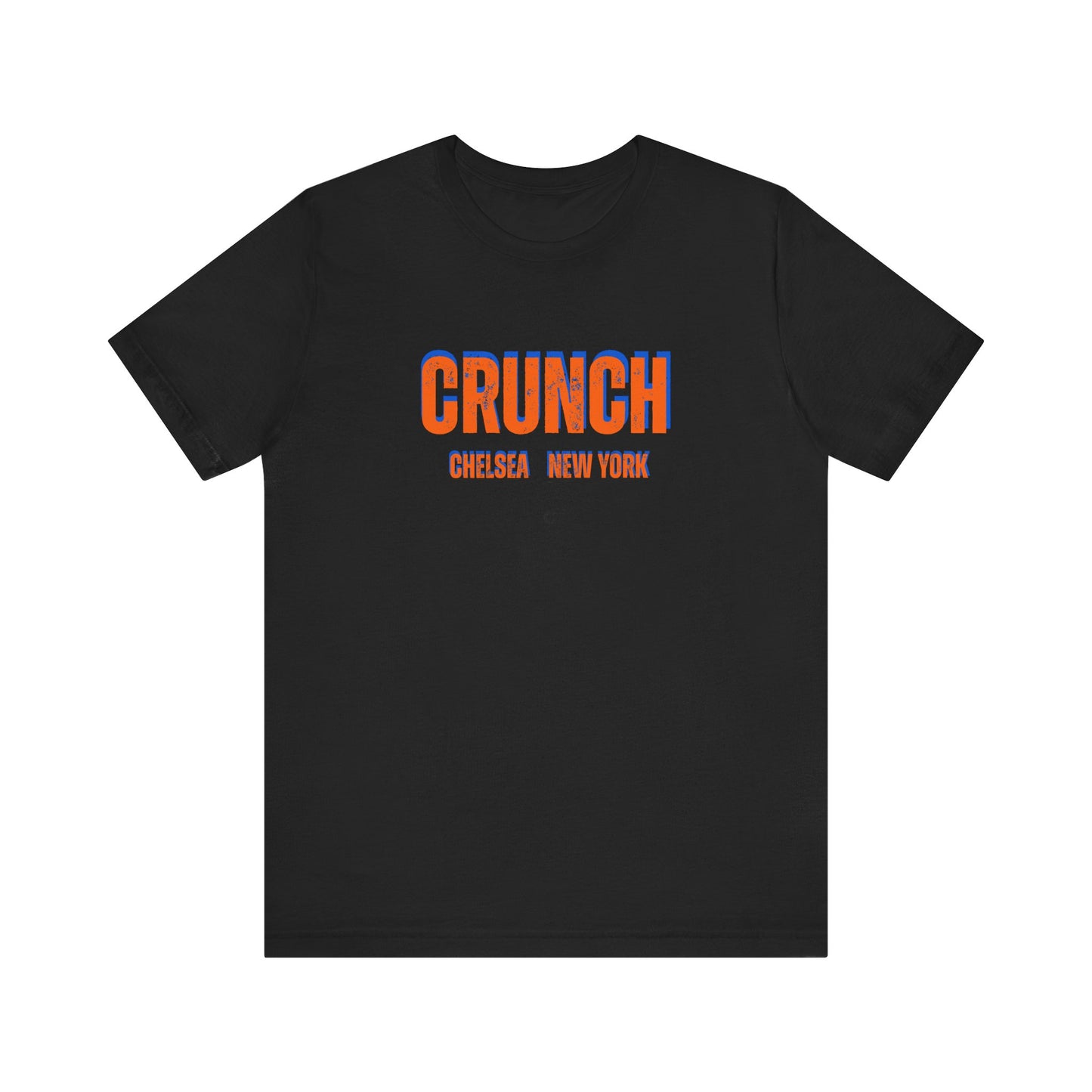 Crunch Chelsea Graphic Distress Tee, Unisex Jersey Tee, NYC Fashion,