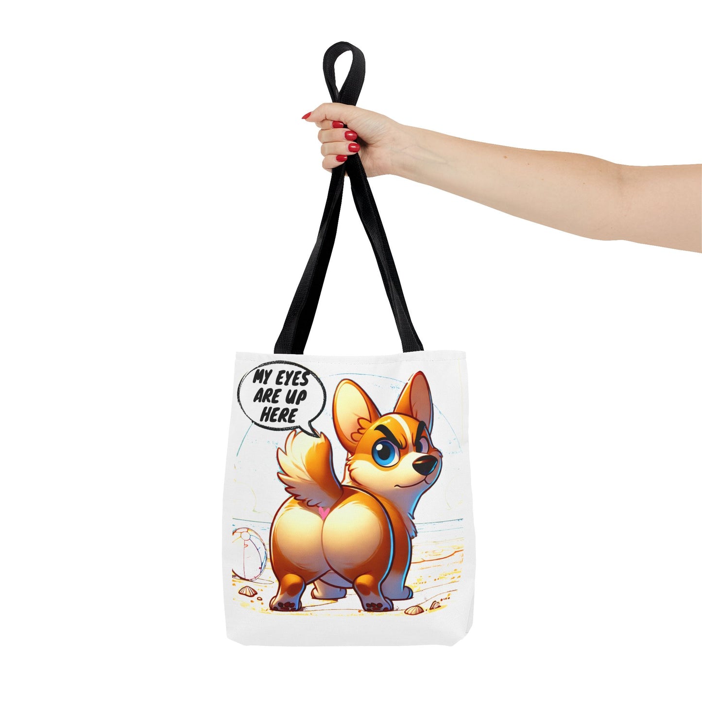 Cute Corgi Tote Bag | Dog Lover Gift, Fun Reusable Shopping Bag, Pet Owner Beach Tote
