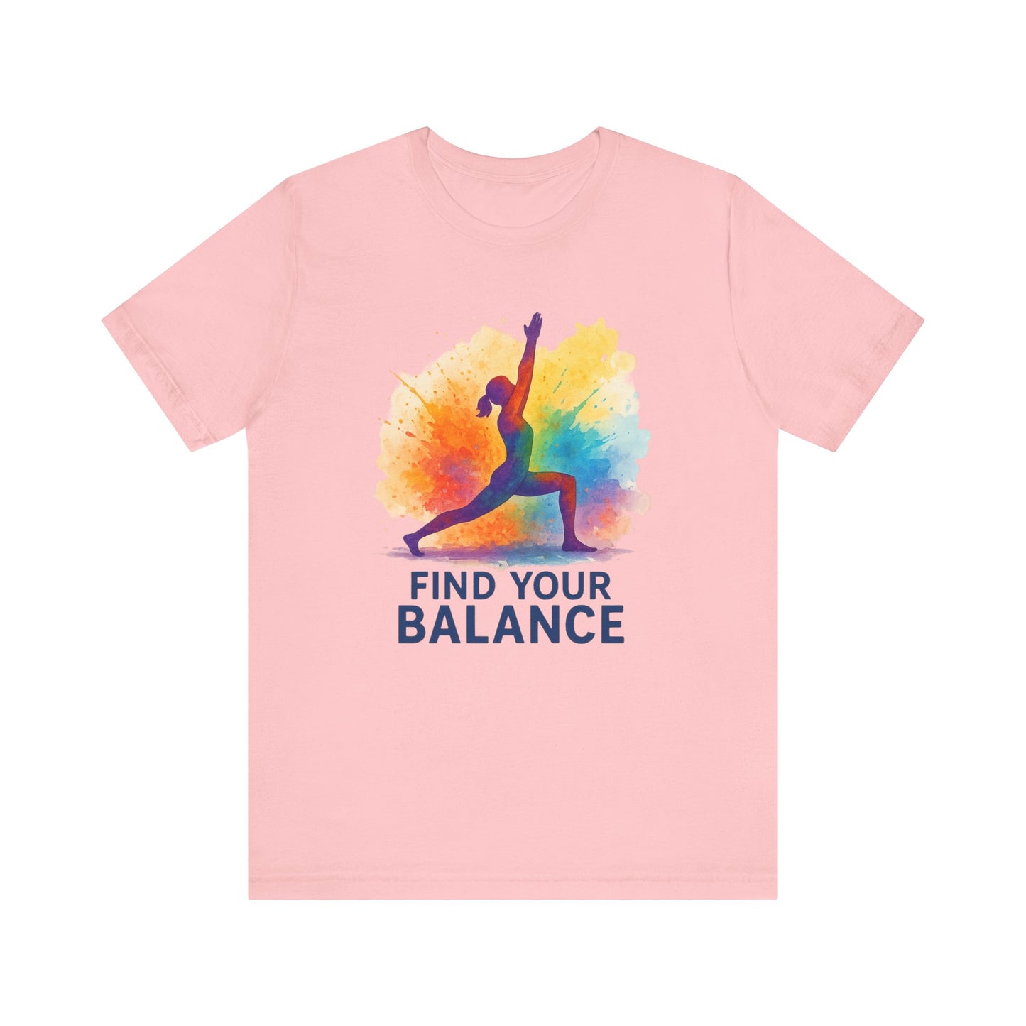Colorful Yoga T-Shirt | Unisex Fitness Shirt, Mindfulness & Wellness Gift
