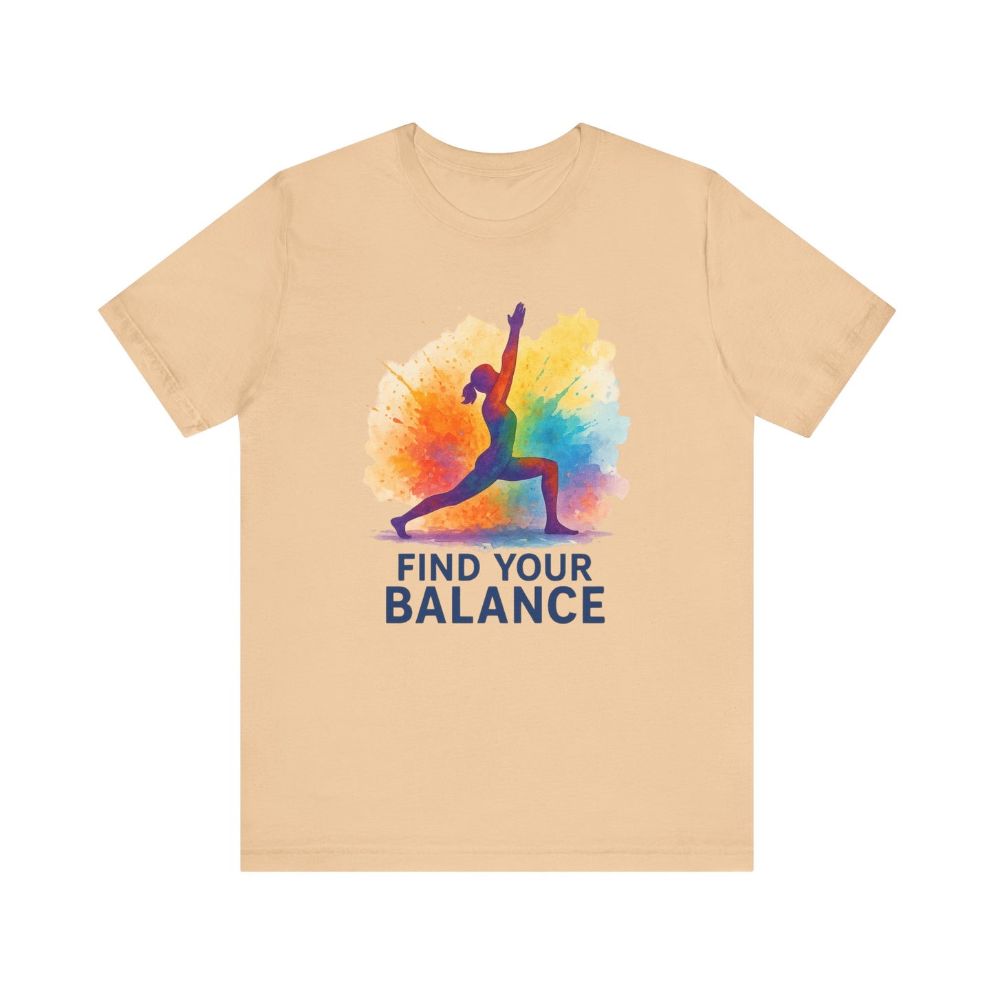 Colorful Yoga T-Shirt | Unisex Fitness Shirt, Mindfulness & Wellness Gift