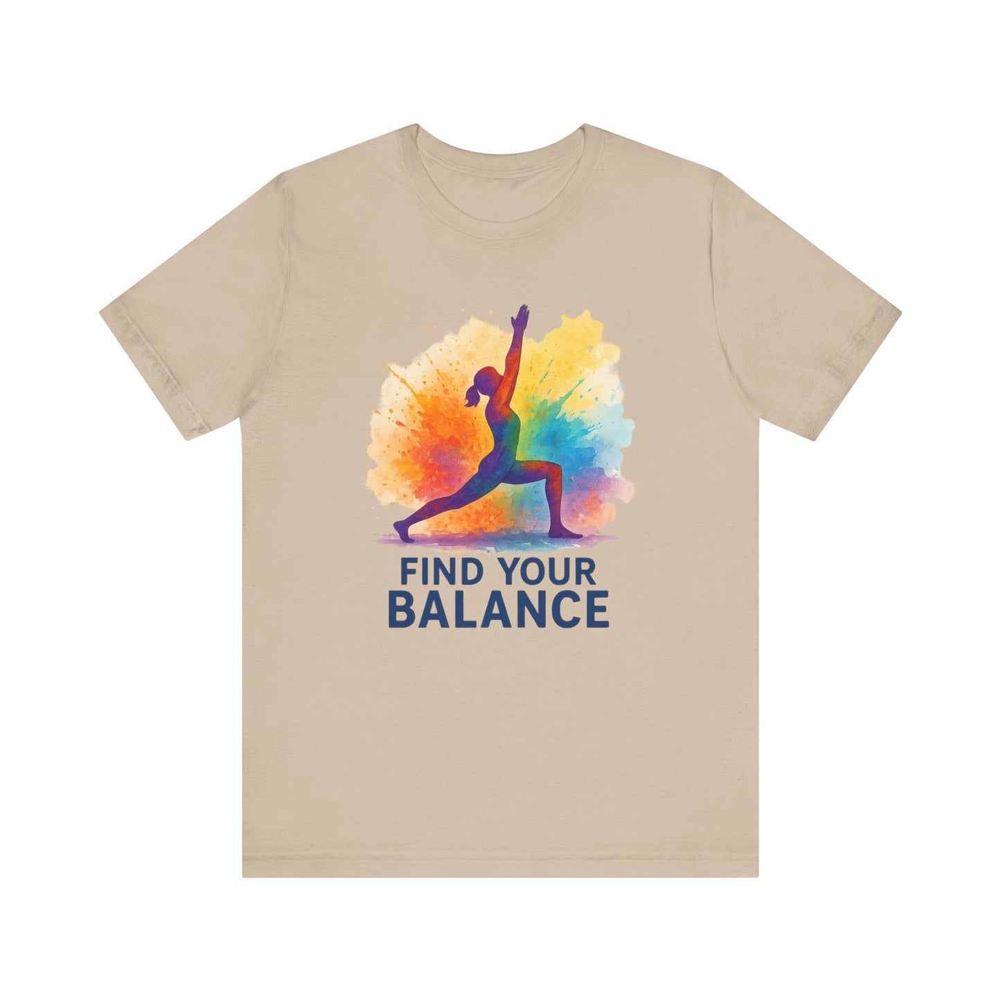 Colorful Yoga T-Shirt | Unisex Fitness Shirt, Mindfulness & Wellness Gift