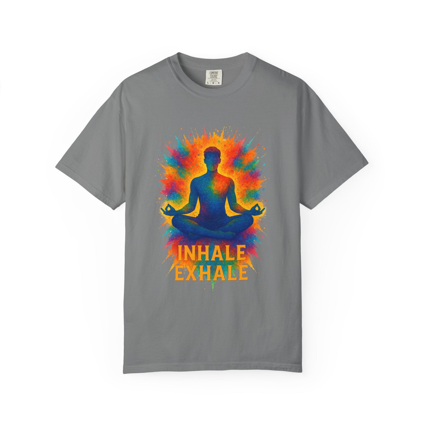 "Inhale Exhale" Mindfulness Tee | Yoga & Meditation Gift, Bohemian Style Shirt