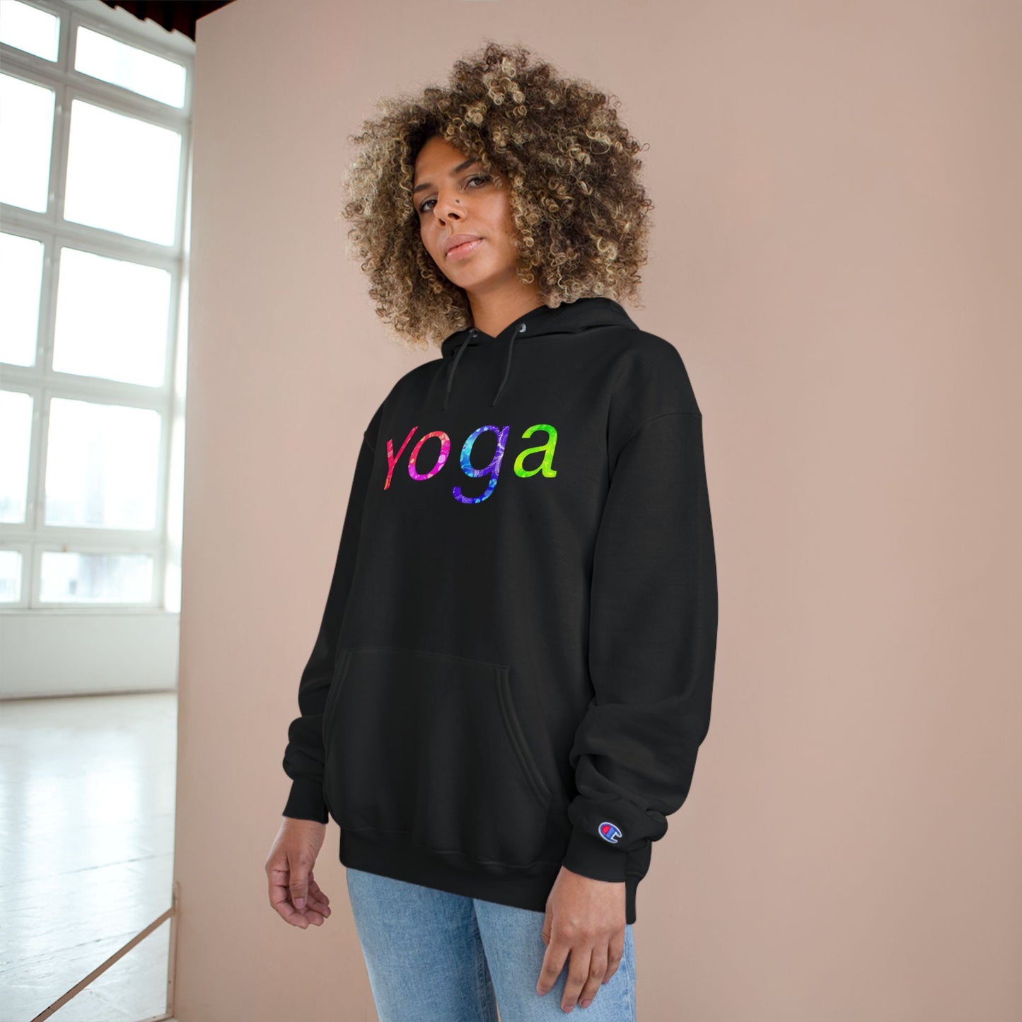 Yoga Champion Hoodie - Cozy Fitness Sweatshirt, Gift for Yogis, Gym Wear, Relaxation Apparel, Motivational Clothing