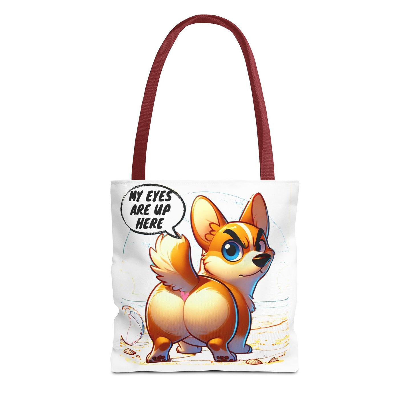 Cute Corgi Tote Bag | Dog Lover Gift, Fun Reusable Shopping Bag, Pet Owner Beach Tote