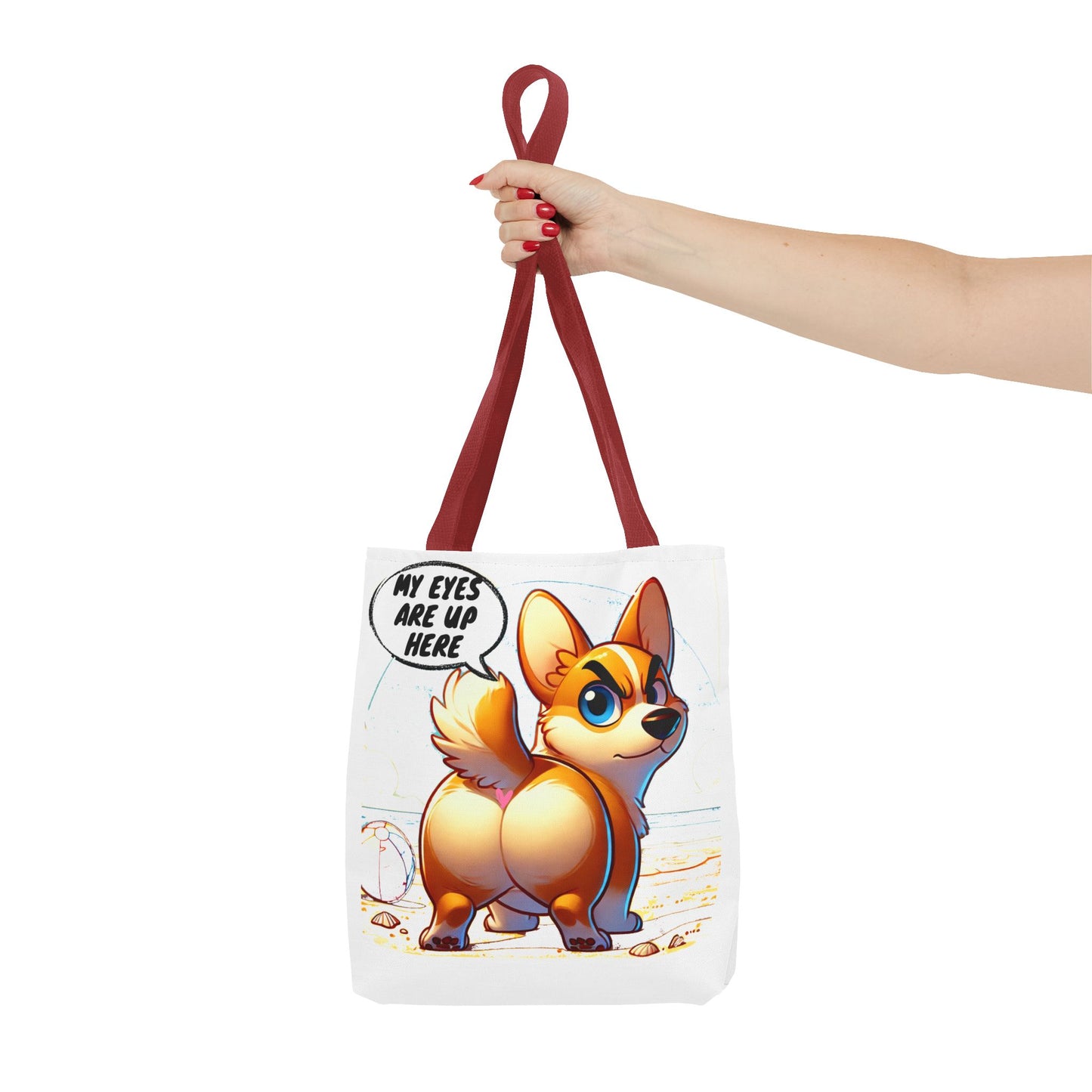 Cute Corgi Tote Bag | Dog Lover Gift, Fun Reusable Shopping Bag, Pet Owner Beach Tote