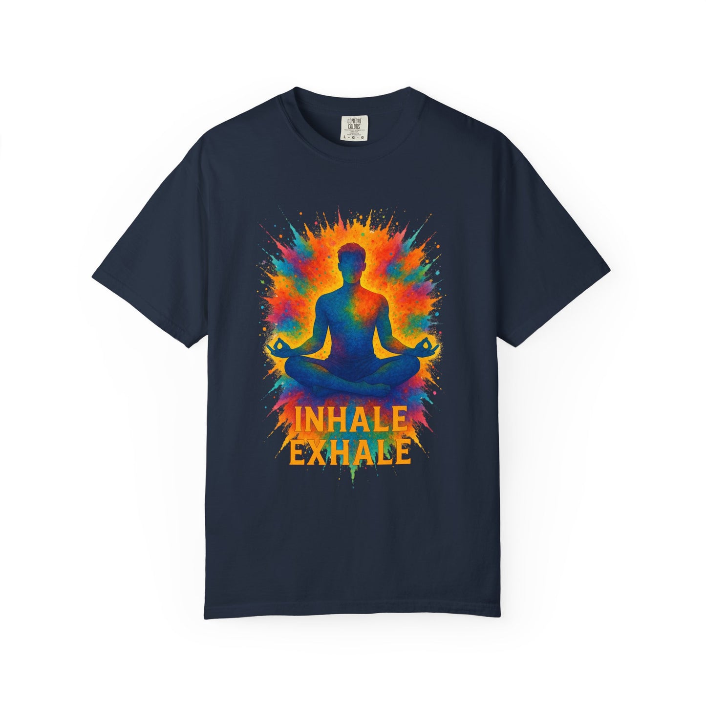 "Inhale Exhale" Mindfulness Tee | Yoga & Meditation Gift, Bohemian Style Shirt