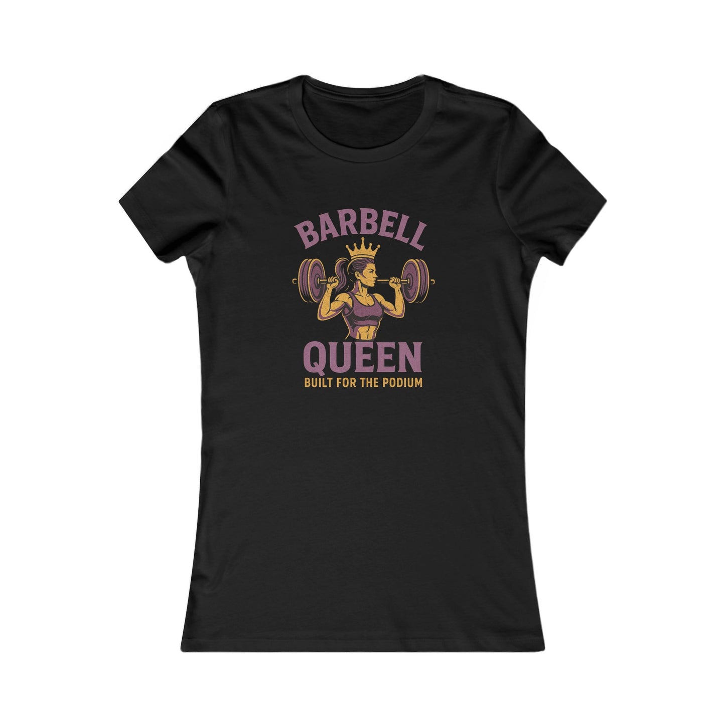 Barbell Queen Women's Gym Tee | Empowering Workout T-Shirt & Fitness Gift