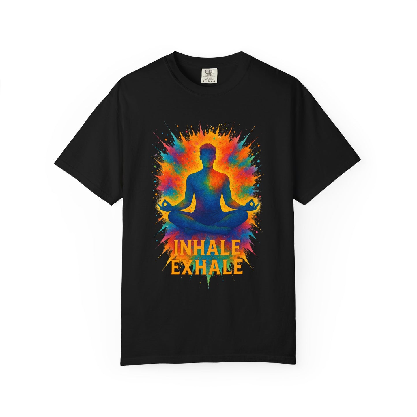 "Inhale Exhale" Mindfulness Tee | Yoga & Meditation Gift, Bohemian Style Shirt