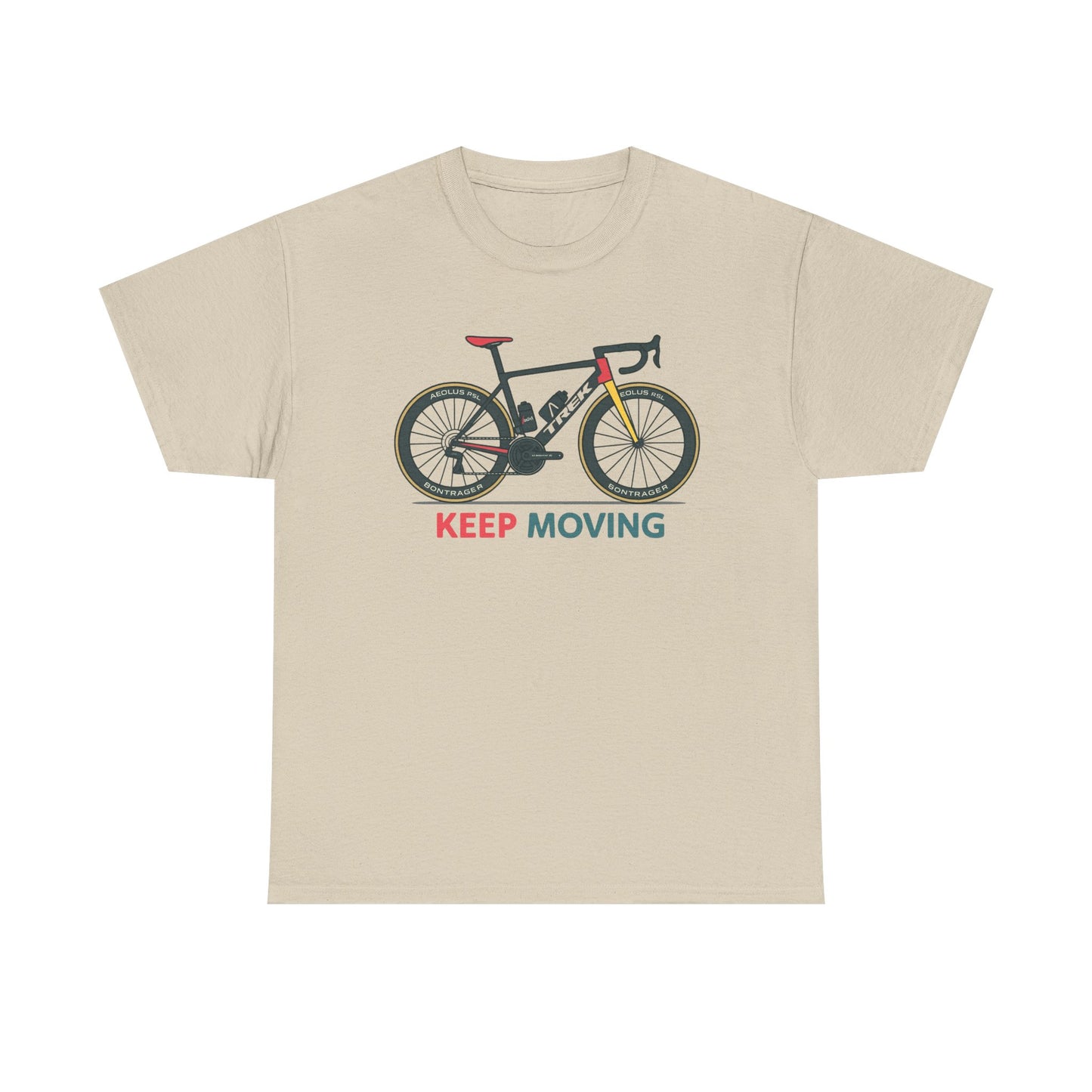 "Keep Moving" Motivational Tee | Unisex Cycling & Fitness Gift