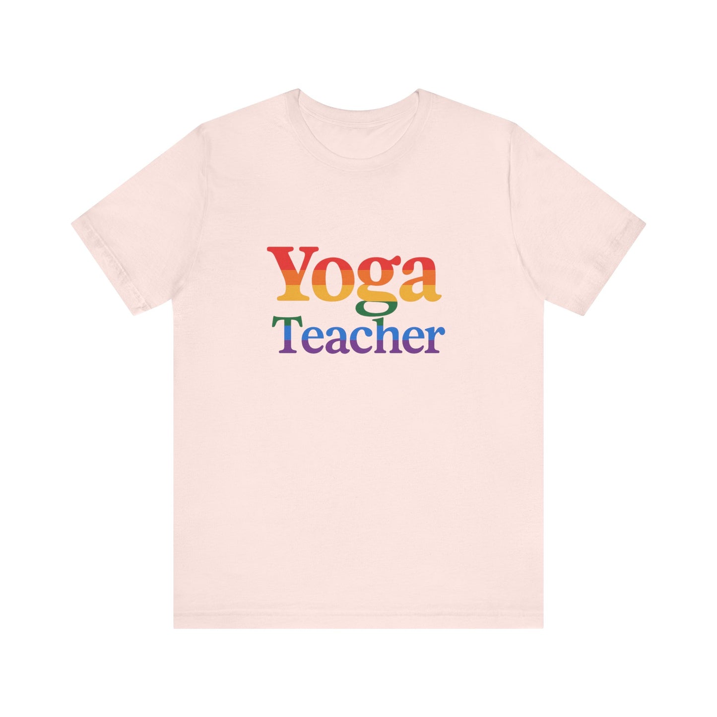 Yoga Teacher Short Sleeve Tee | Gift for Yoga Instructors, Wellness Apparel, Relaxed Fit Shirt, Yoga Lover Gifts, Summer Casual Wear