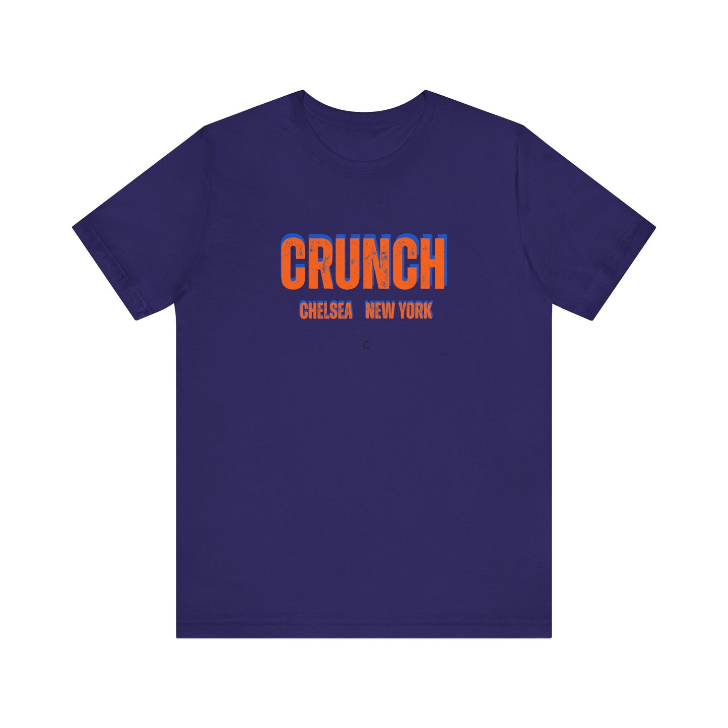Crunch Chelsea Graphic Distress Tee, Unisex Jersey Tee, NYC Fashion,