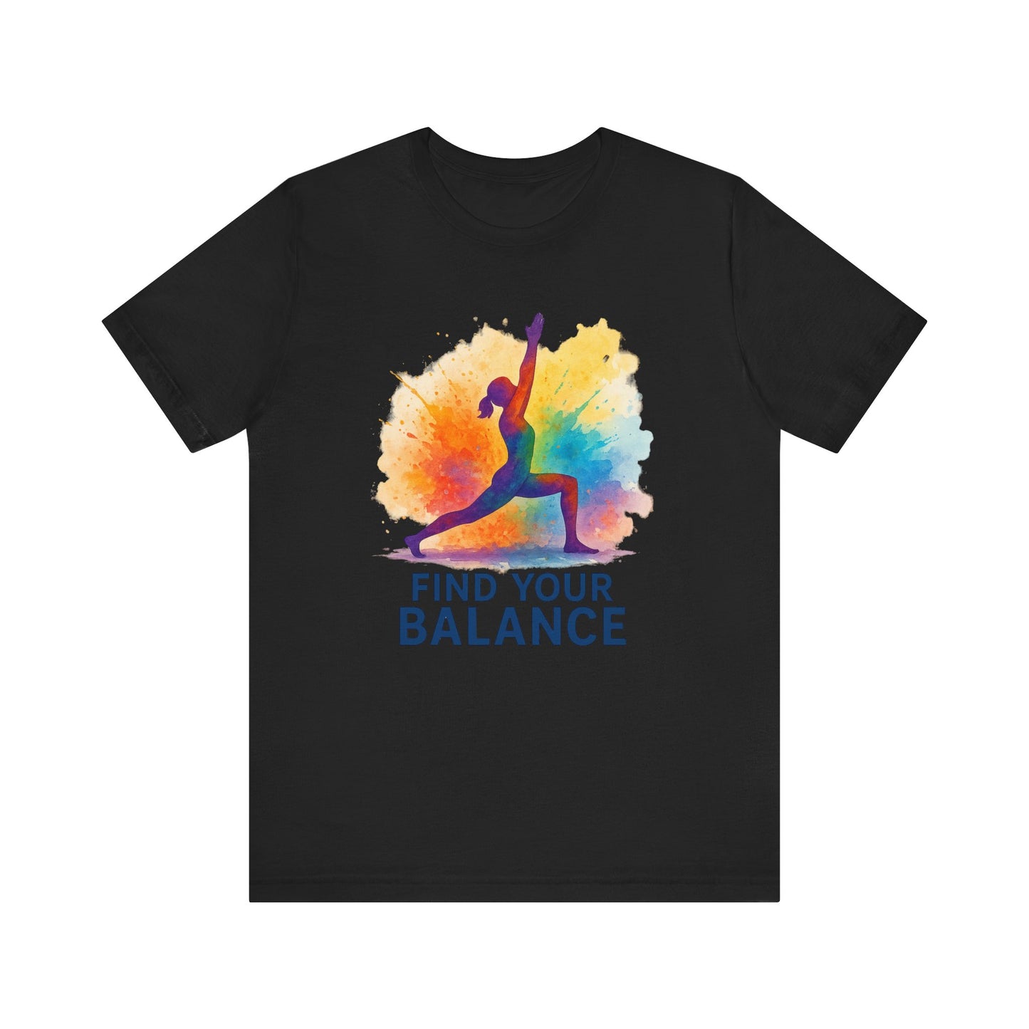 Colorful Yoga T-Shirt | Unisex Fitness Shirt, Mindfulness & Wellness Gift