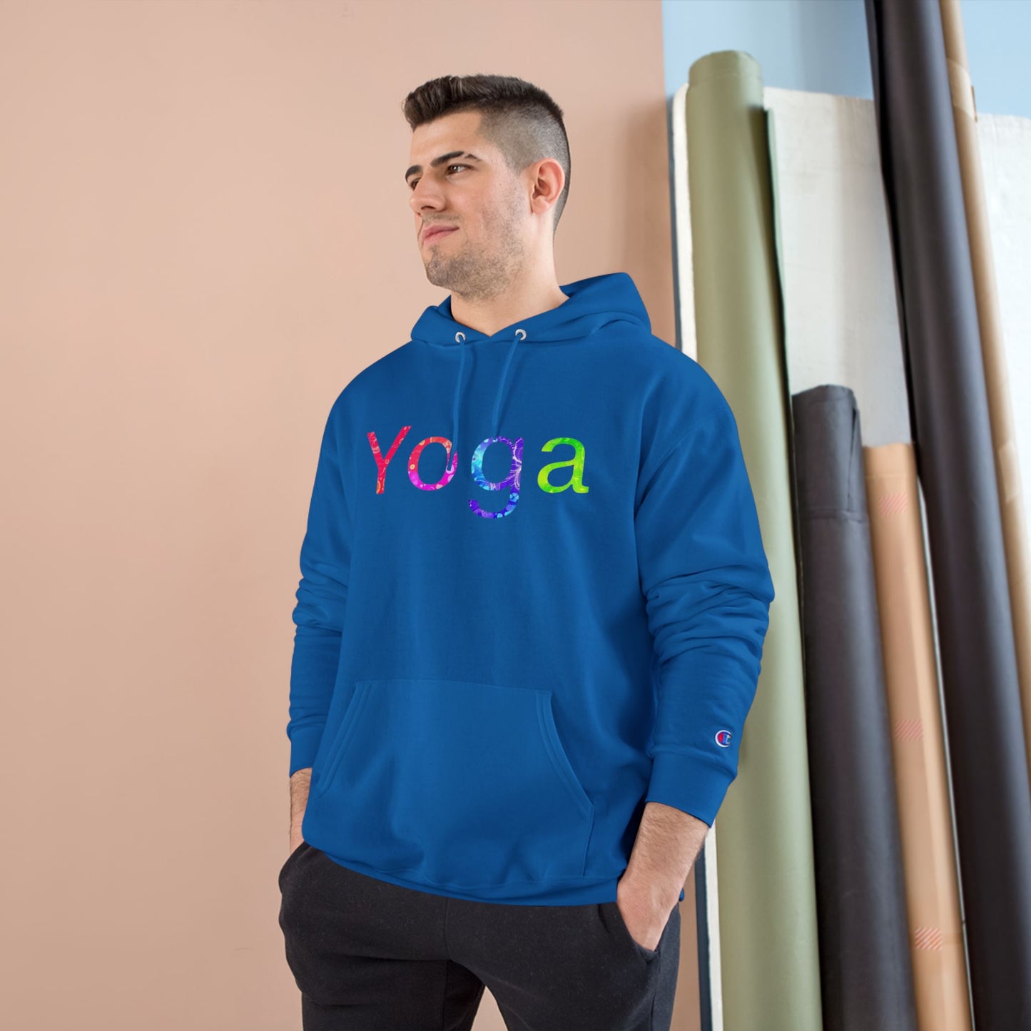 Yoga Champion Hoodie - Cozy Fitness Sweatshirt, Gift for Yogis, Gym Wear, Relaxation Apparel, Motivational Clothing