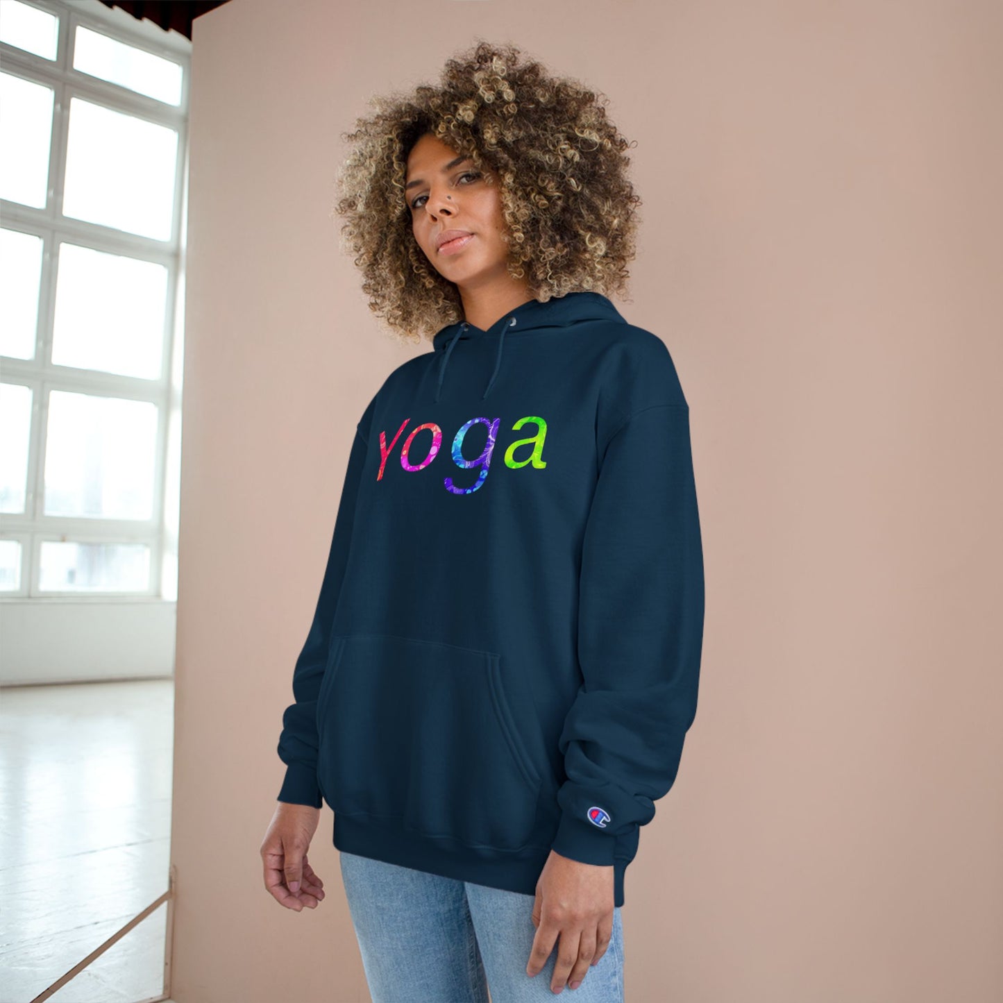 Yoga Champion Hoodie - Cozy Fitness Sweatshirt, Gift for Yogis, Gym Wear, Relaxation Apparel, Motivational Clothing