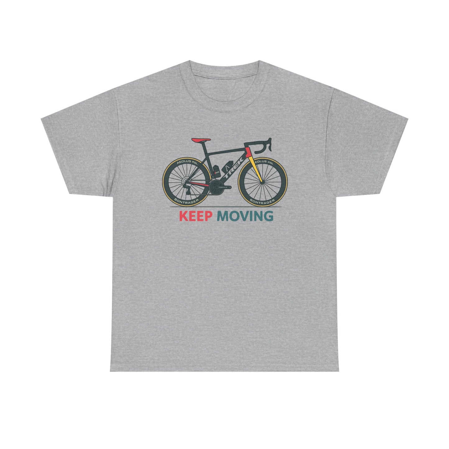 "Keep Moving" Motivational Tee | Unisex Cycling & Fitness Gift