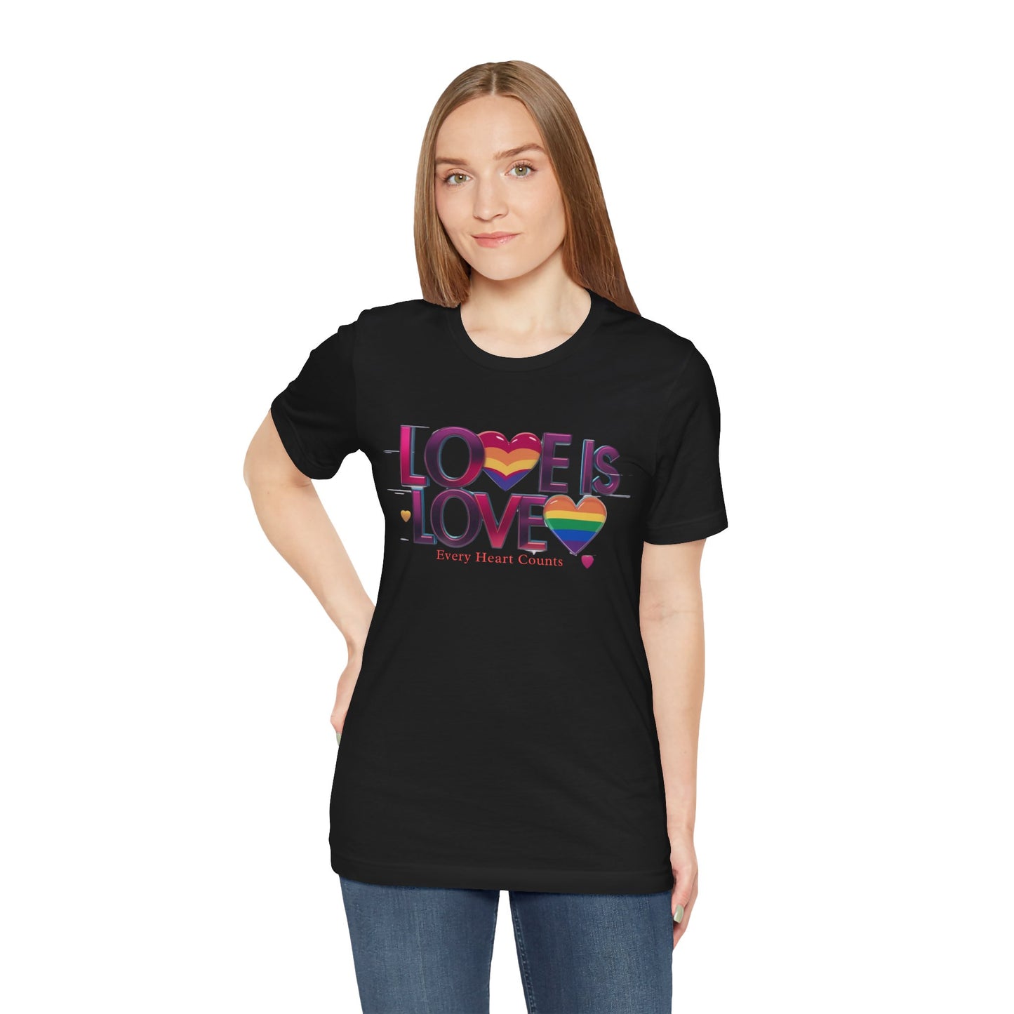 Pride Rainbow Heart T-Shirt | LGBTQ+ Apparel & Love Is Love Tee