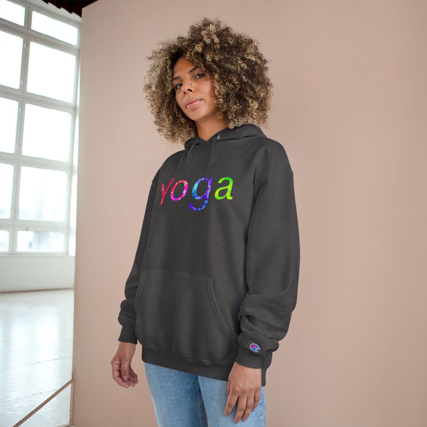 Yoga Champion Hoodie - Cozy Fitness Sweatshirt, Gift for Yogis, Gym Wear, Relaxation Apparel, Motivational Clothing