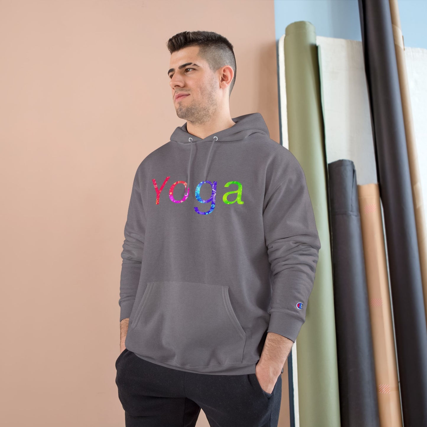 Yoga Champion Hoodie - Cozy Fitness Sweatshirt, Gift for Yogis, Gym Wear, Relaxation Apparel, Motivational Clothing