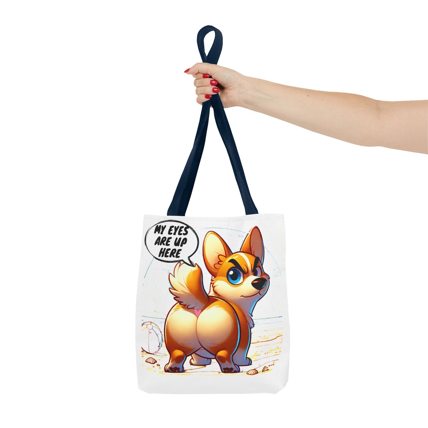 Cute Corgi Tote Bag | Dog Lover Gift, Fun Reusable Shopping Bag, Pet Owner Beach Tote