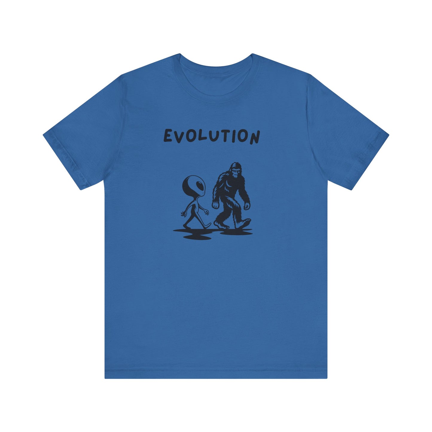 Bigfoot & Alien Evolution T-Shirt | Funny Sci-Fi & Cryptid Graphic Tee