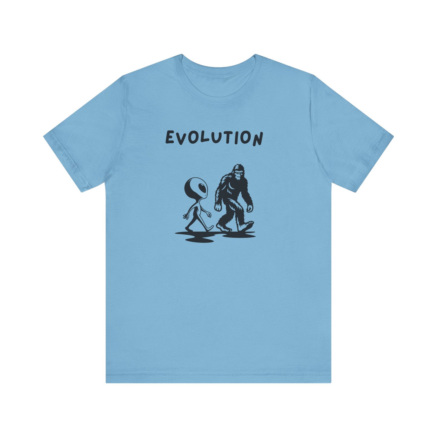 Bigfoot & Alien Evolution T-Shirt | Funny Sci-Fi & Cryptid Graphic Tee