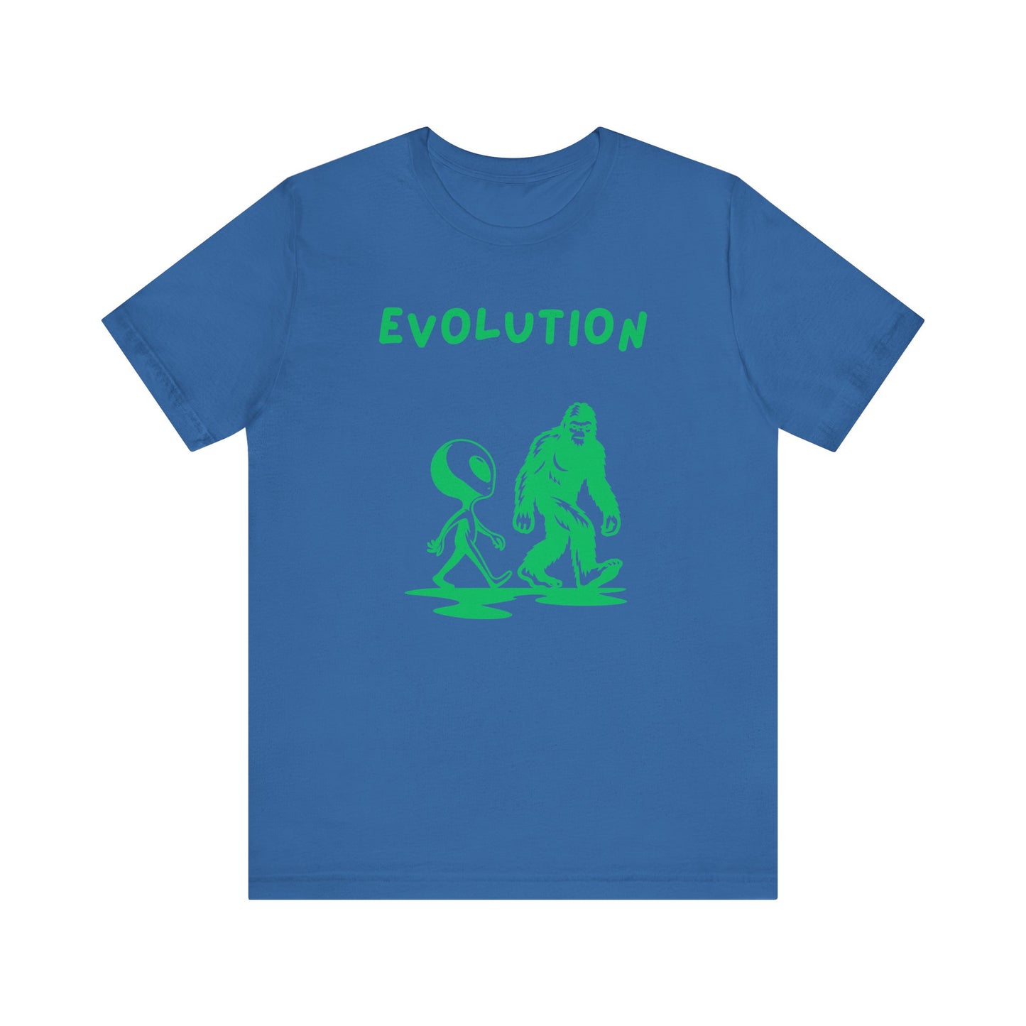 Bigfoot & Alien Evolution T-Shirt | Funny Sci-Fi & Cryptid Graphic Tee