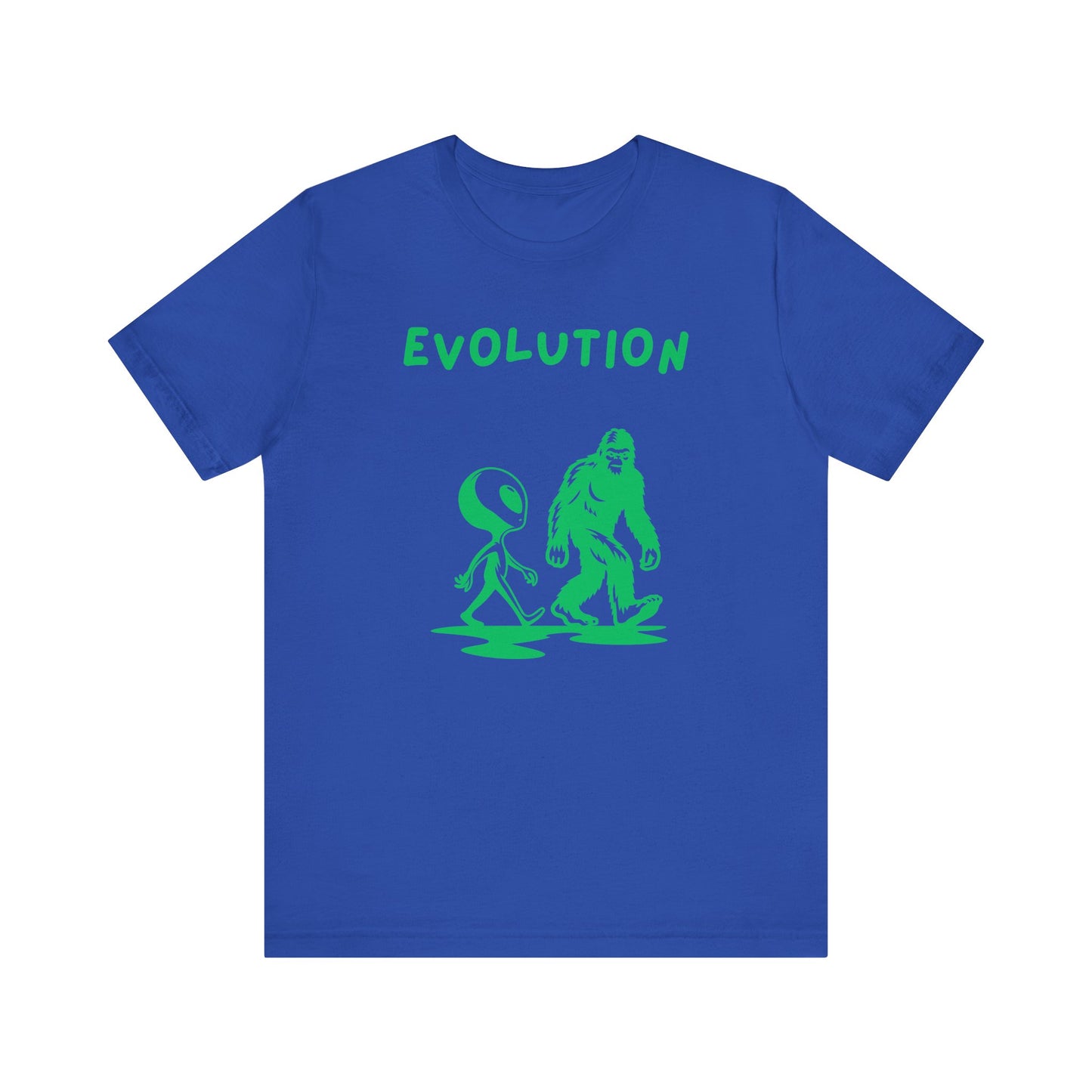 Bigfoot & Alien Evolution T-Shirt | Funny Sci-Fi & Cryptid Graphic Tee