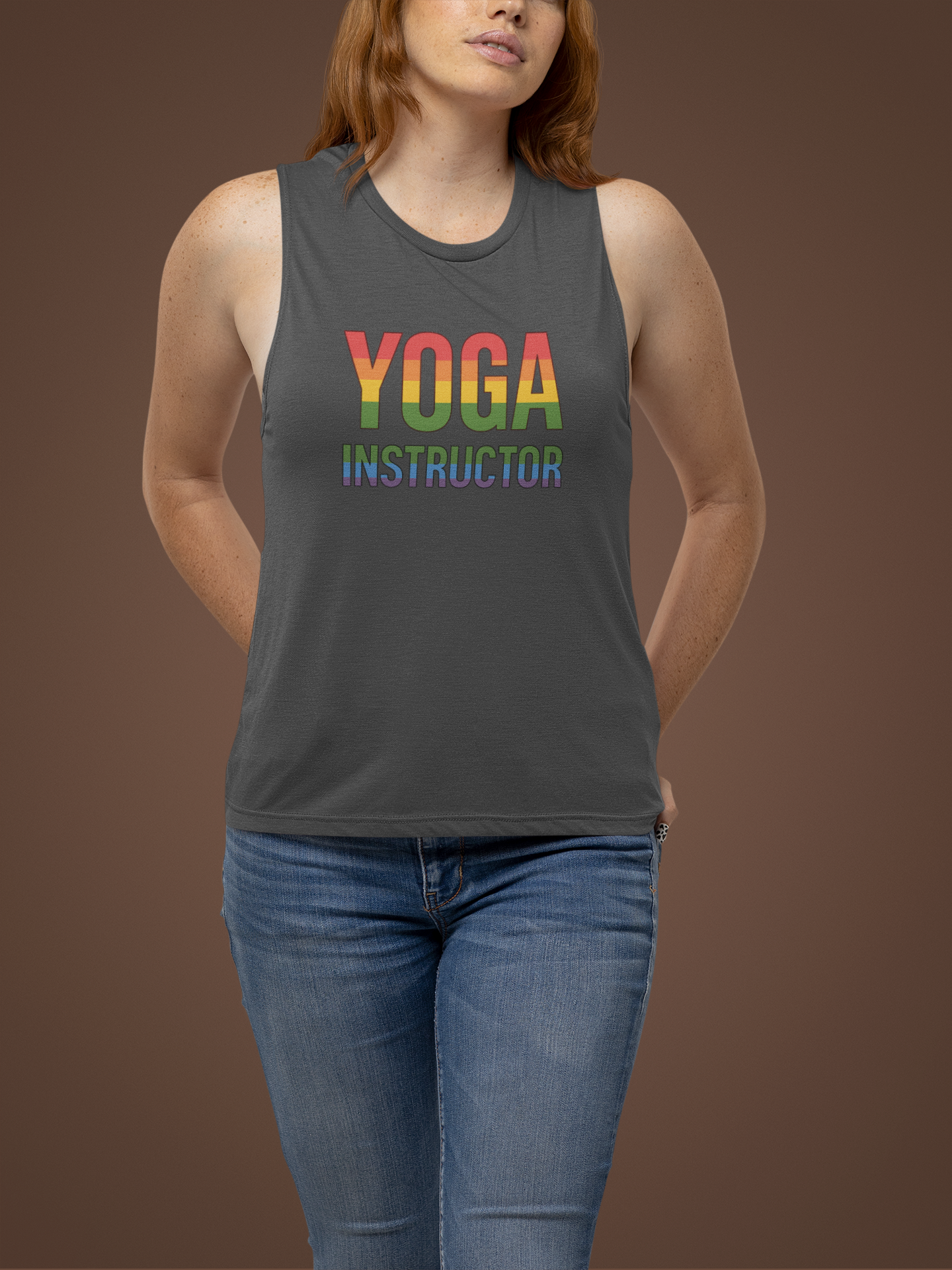 Colorful Pride Yoga Muscle Tank Top | Women's Activewear & Fitness Gift