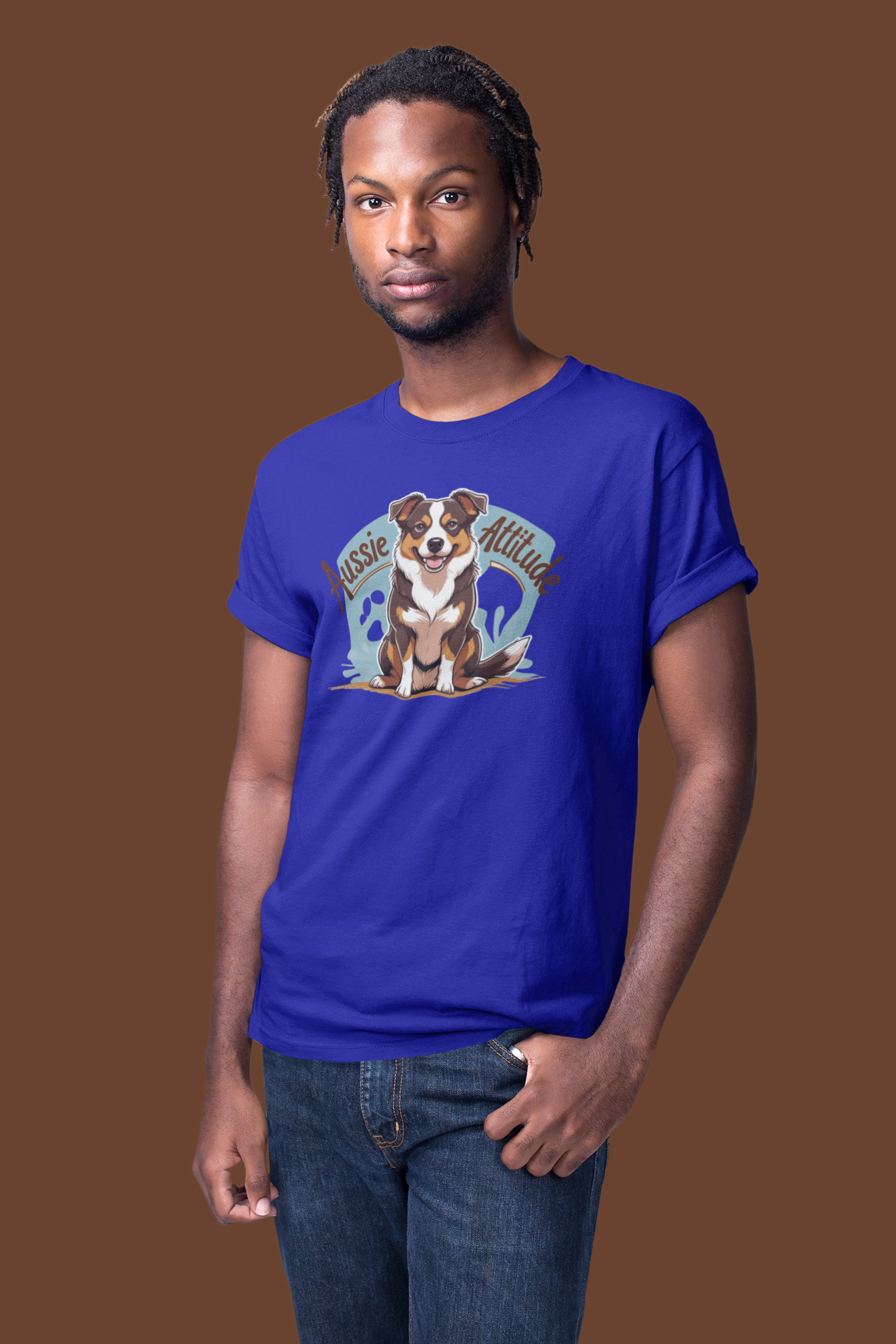 Aussie Attitude Australian Cattle Dog T-Shirt | Blue Heeler Dog Lover Gift, Unisex Pet Owner Tee