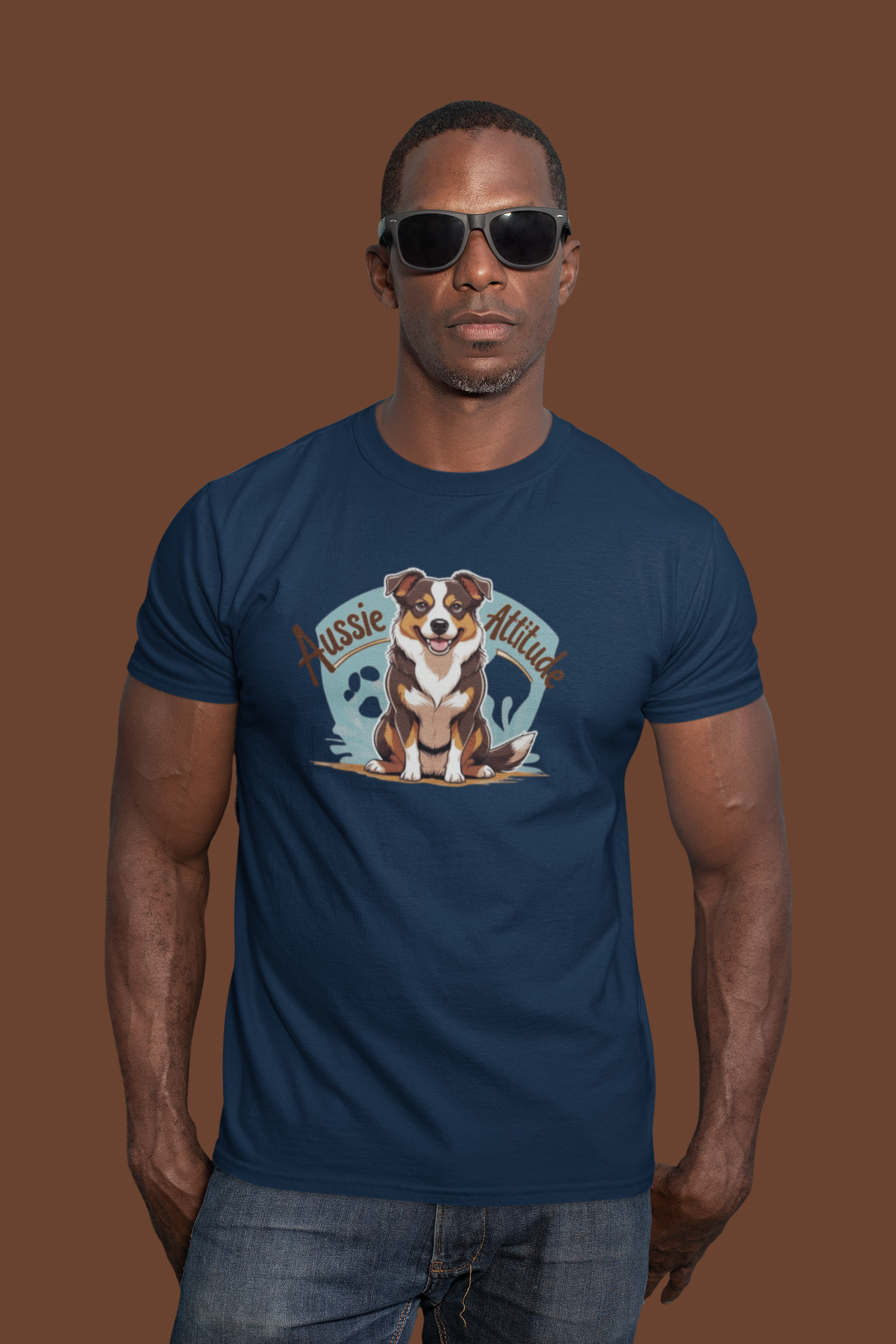 Aussie Attitude Australian Cattle Dog T-Shirt | Blue Heeler Dog Lover Gift, Unisex Pet Owner Tee
