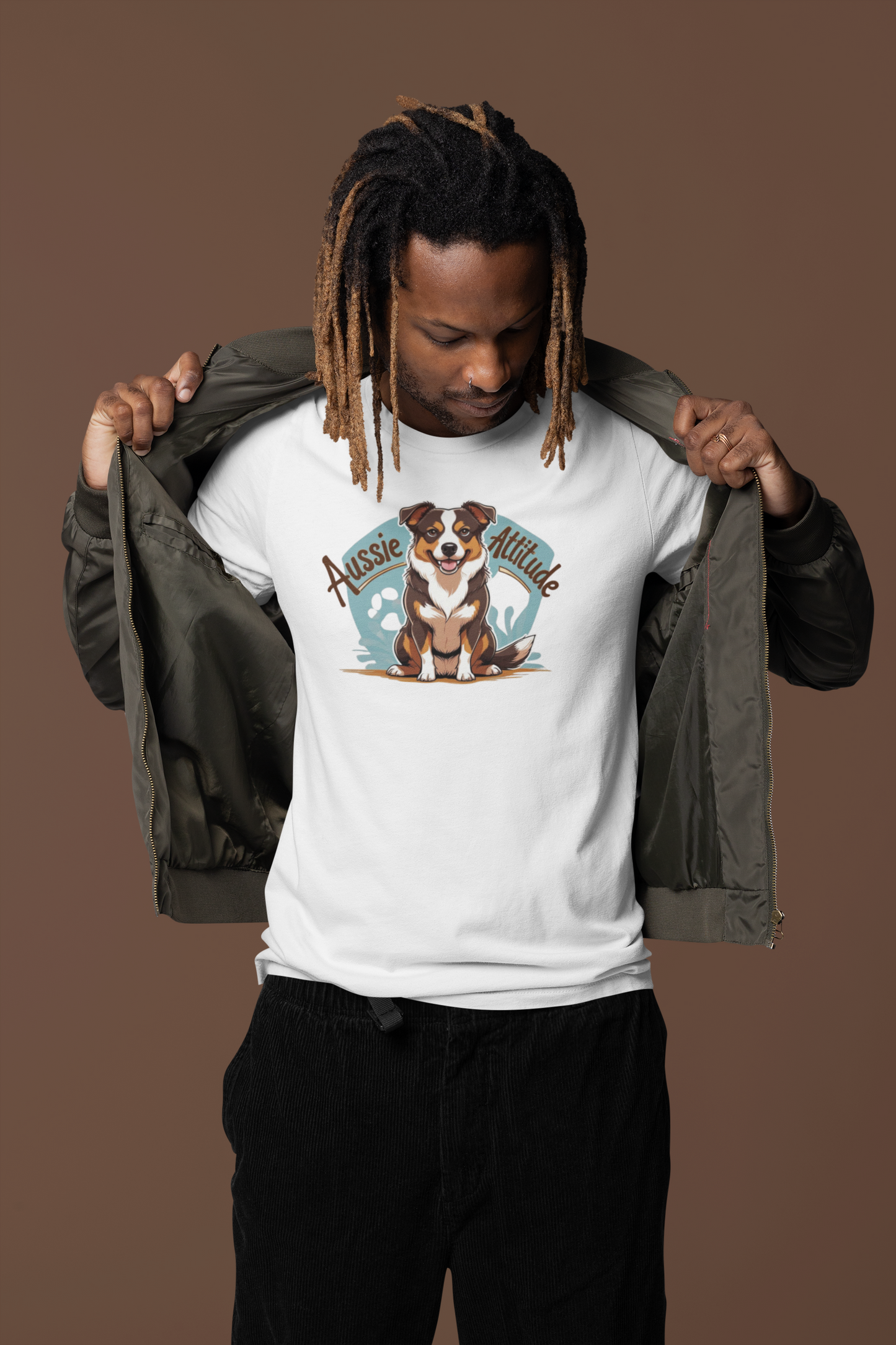 Aussie Attitude Australian Cattle Dog T-Shirt | Blue Heeler Dog Lover Gift, Unisex Pet Owner Tee