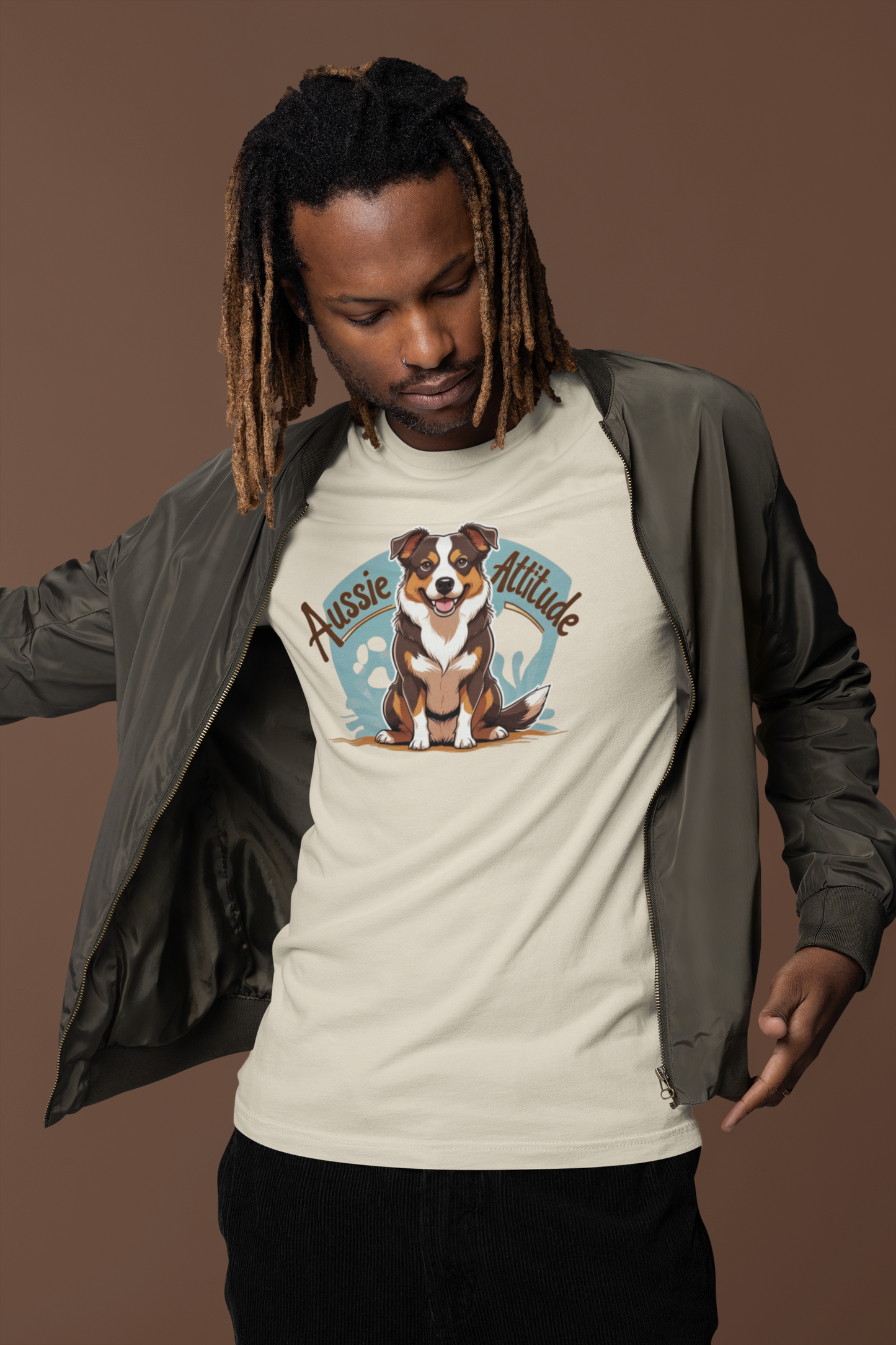 Aussie Attitude Australian Cattle Dog T-Shirt | Blue Heeler Dog Lover Gift, Unisex Pet Owner Tee