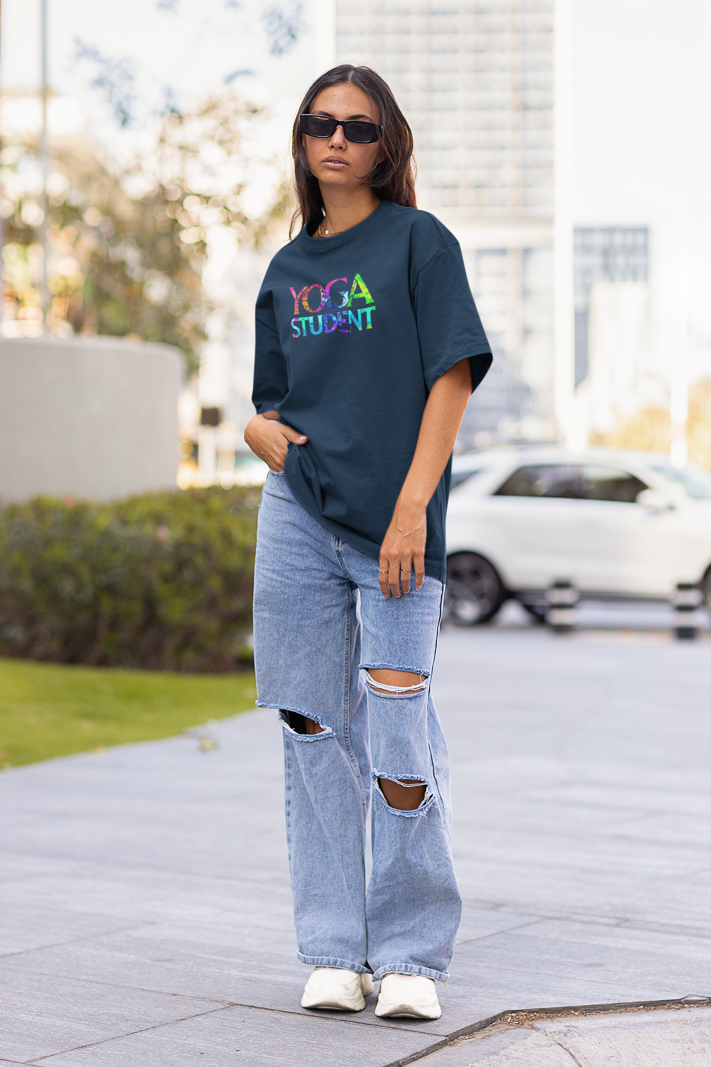 Unisex Long Body Urban Tee | Stylish Yoga & Fitness T-Shirt