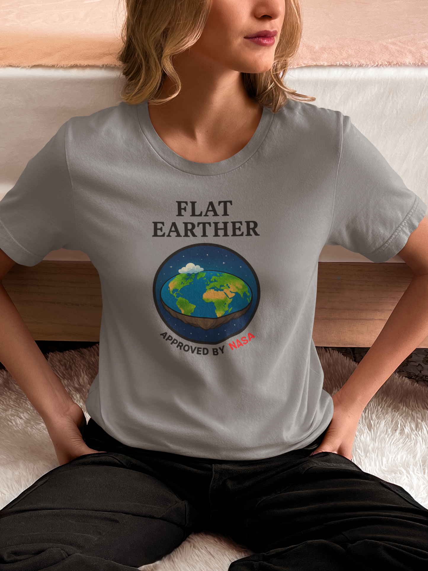 Flat Earther T-Shirt | Funny Conspiracy Theory Tee, Unisex Humorous Gift