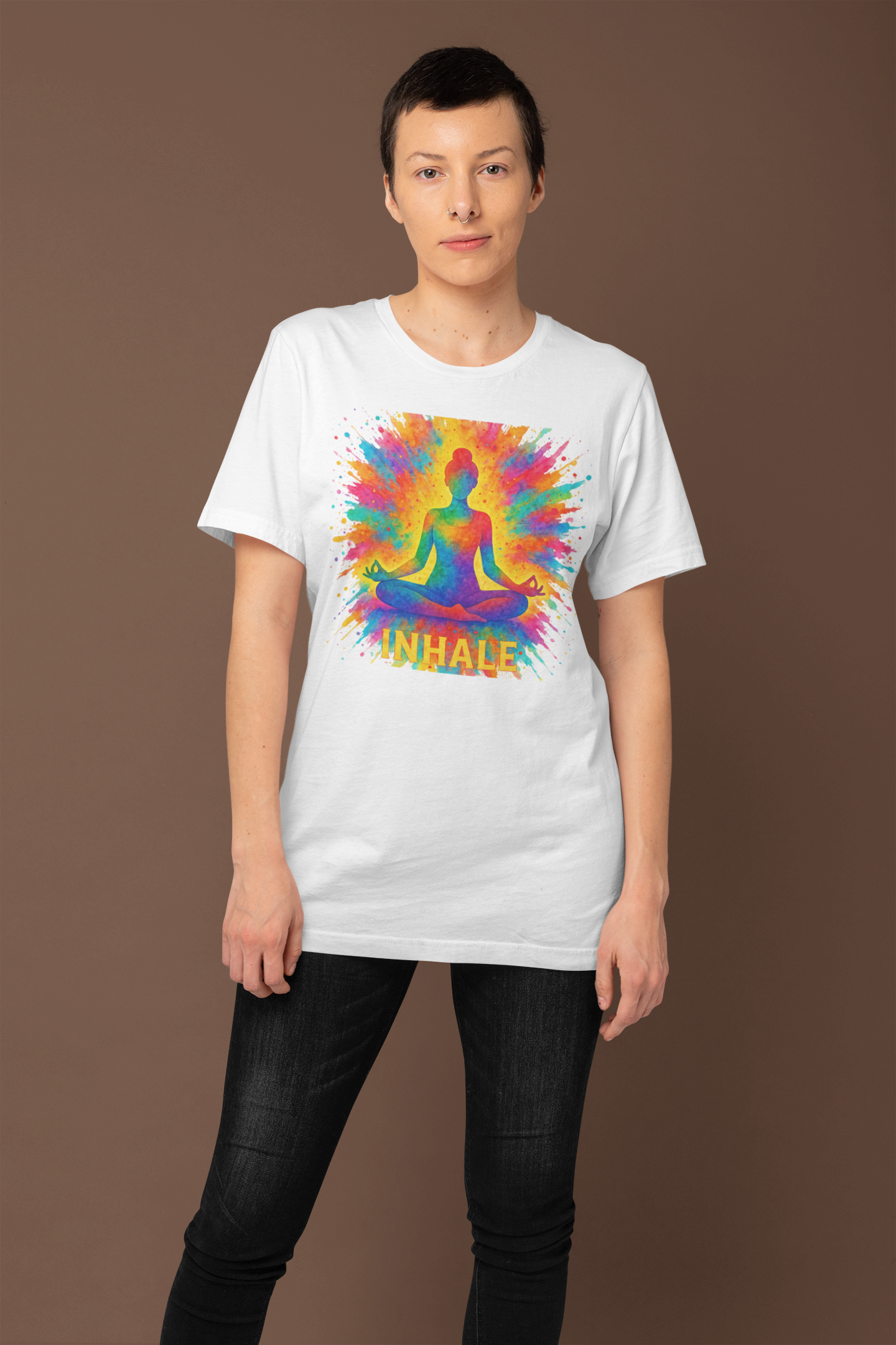"Inhale" Meditation Tee | Yoga & Wellness Gift, Spiritual Apparel