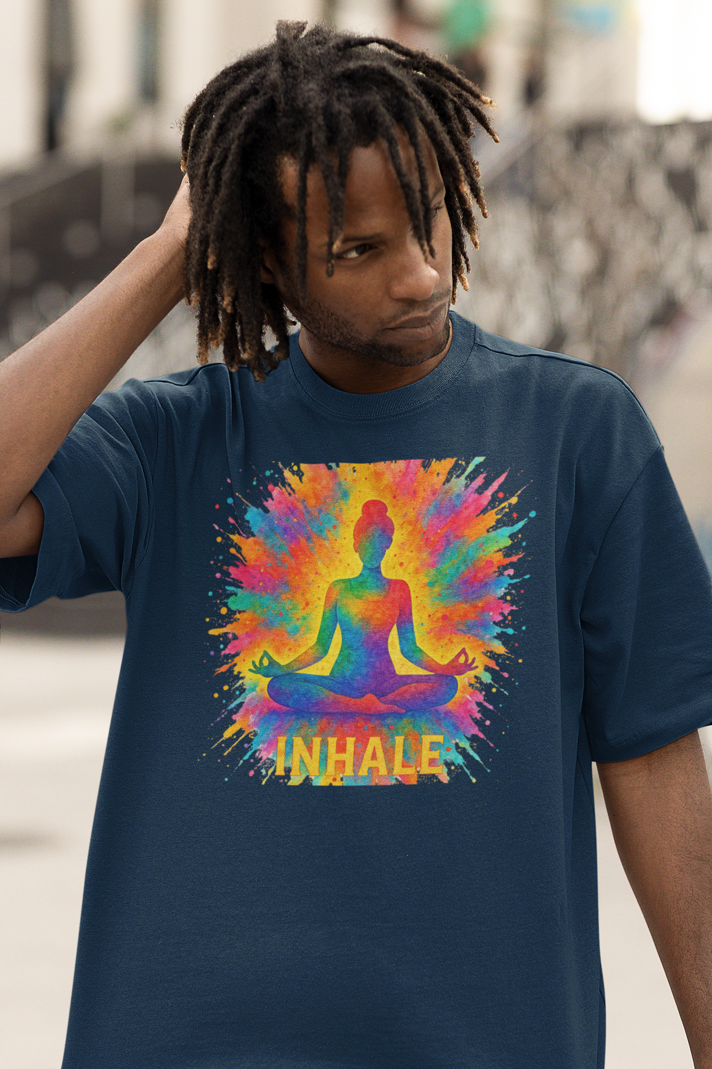 "Inhale" Meditation Tee | Yoga & Wellness Gift, Spiritual Apparel