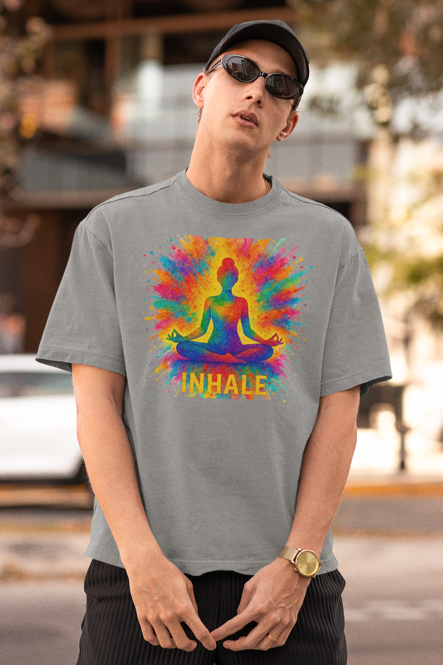 "Inhale" Meditation Tee | Yoga & Wellness Gift, Spiritual Apparel