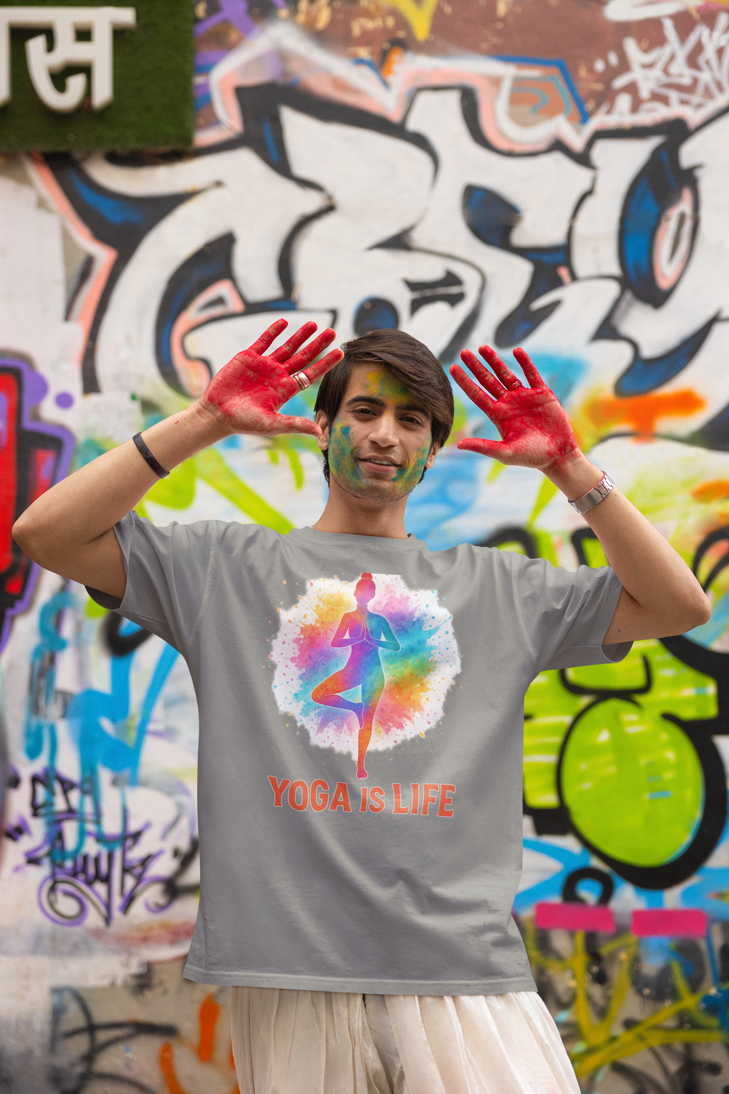 "Yoga Is Life" T-Shirt | Garment-Dyed Yoga Apparel & Wellness Gift