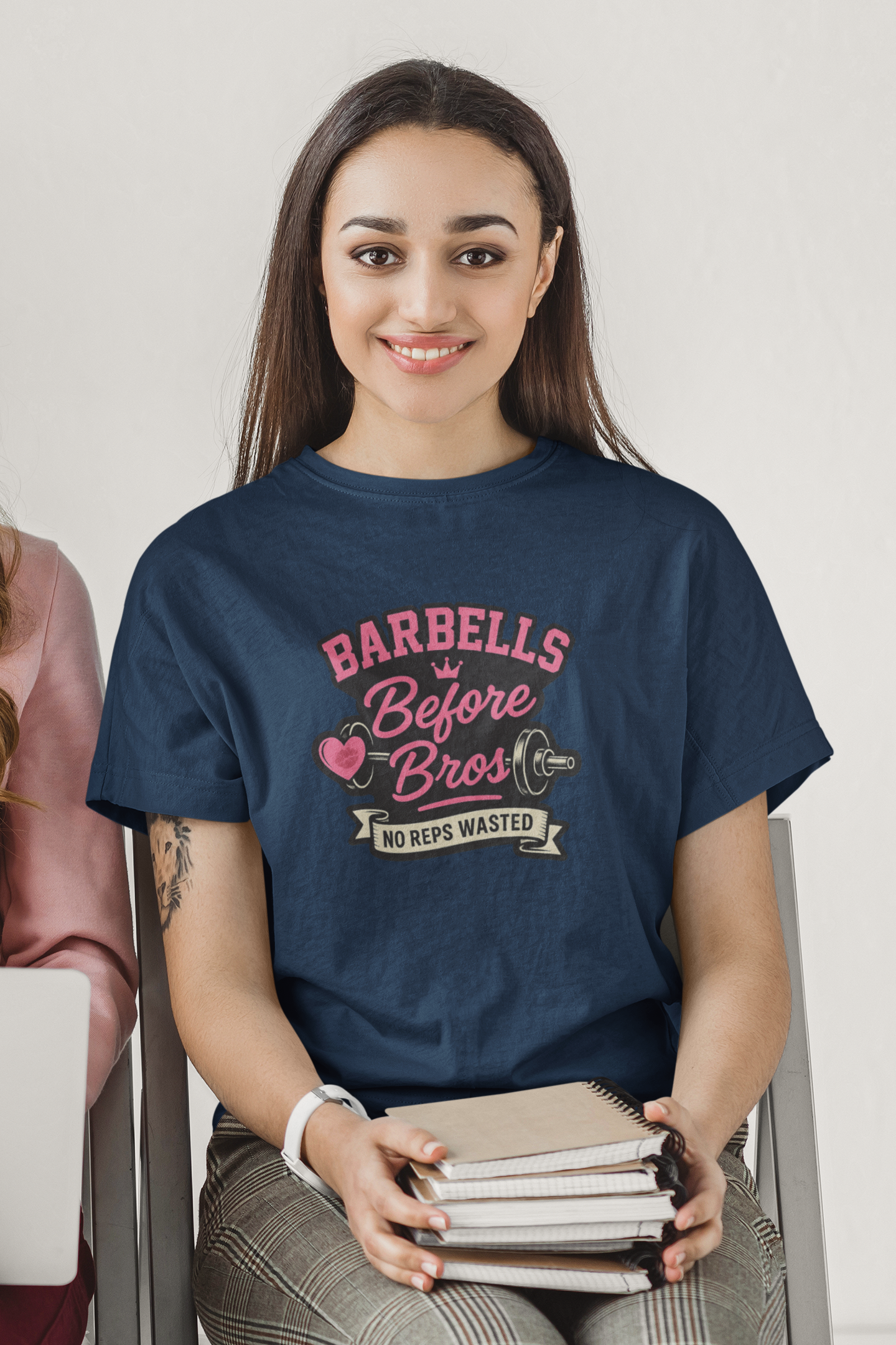 Barbells before Bros T-Shirt | Women's Lifting Tee & Funny Gym Apparel
