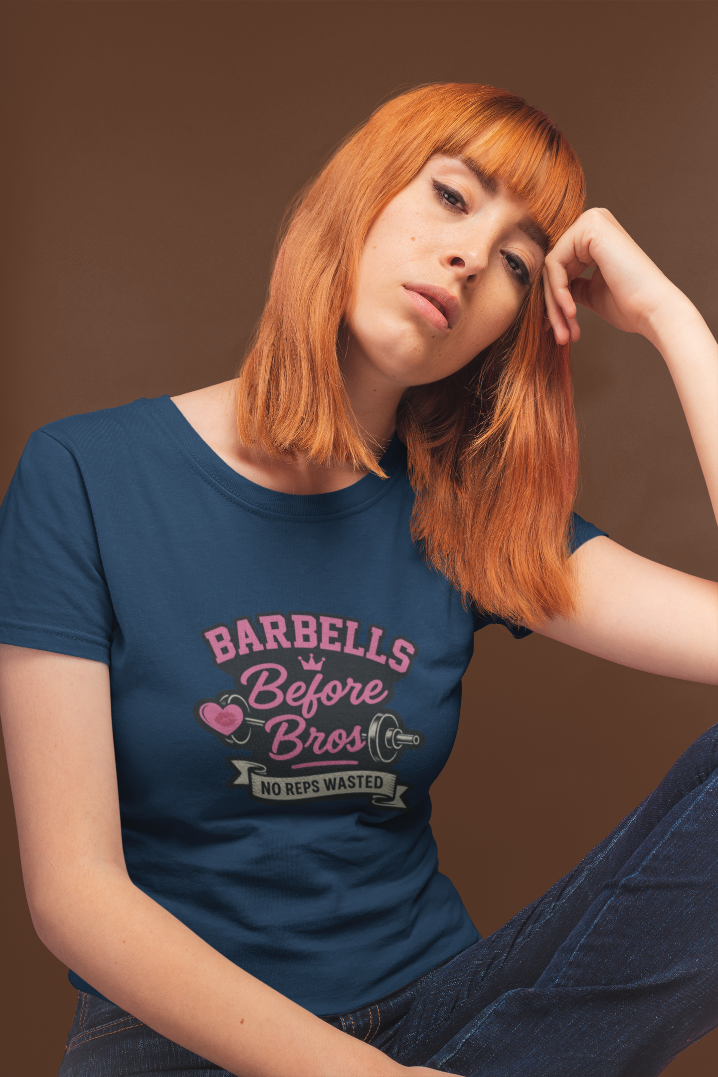 Barbells before Bros T-Shirt | Women's Lifting Tee & Funny Gym Apparel