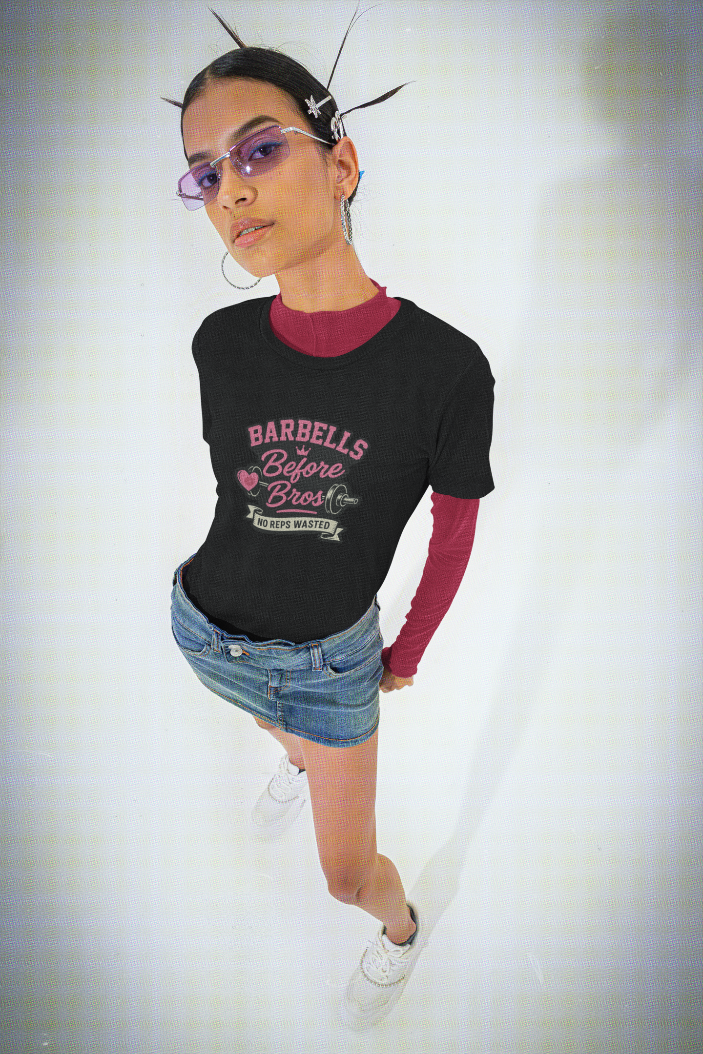 Barbells before Bros T-Shirt | Women's Lifting Tee & Funny Gym Apparel