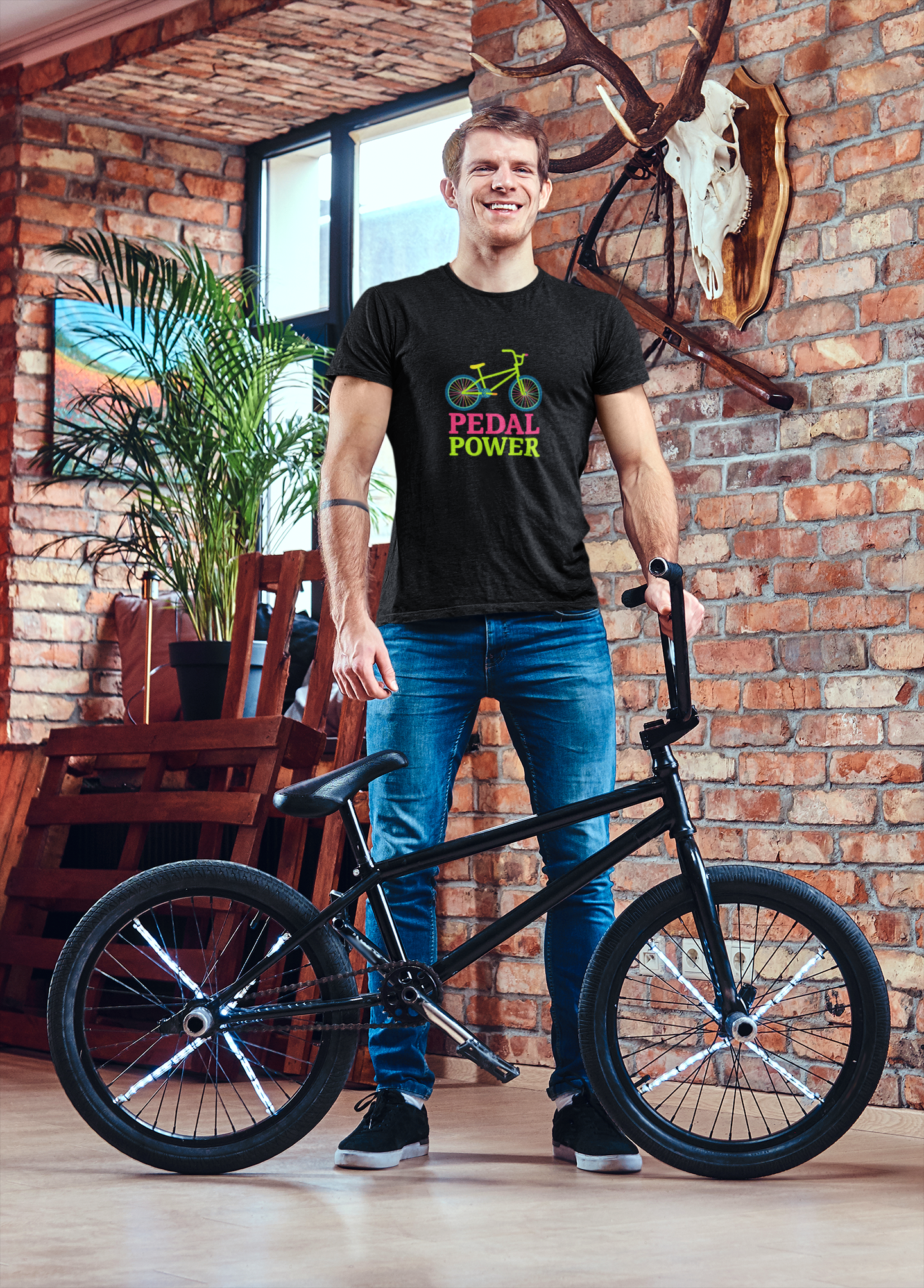 "Pedal Power" Unisex Cycling Tee | Bike Lover Gift & Workout Top