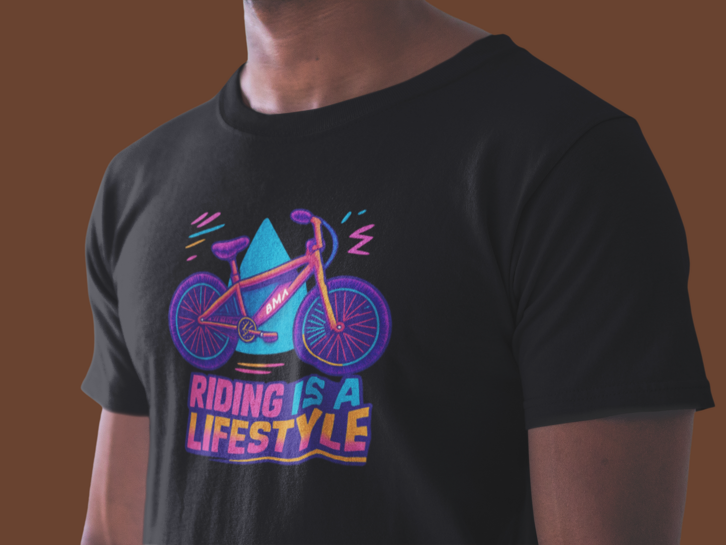 Riding Is a Lifestyle T-Shirt | Vibrant Cycling Tee & Biking Gift