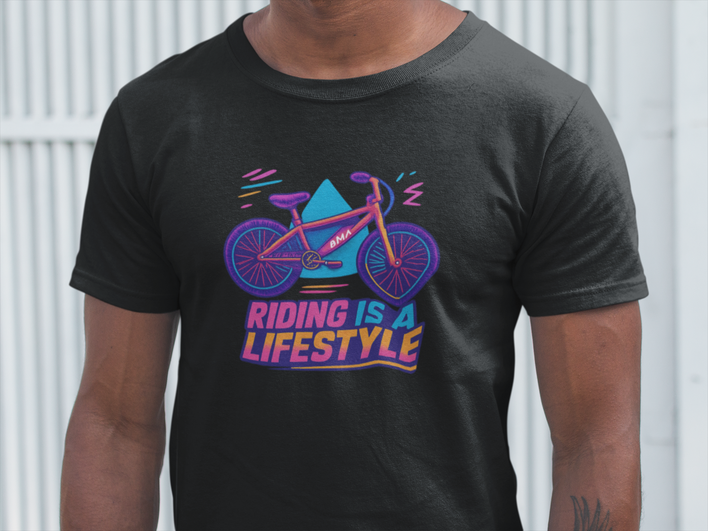 Riding Is a Lifestyle T-Shirt | Vibrant Cycling Tee & Biking Gift