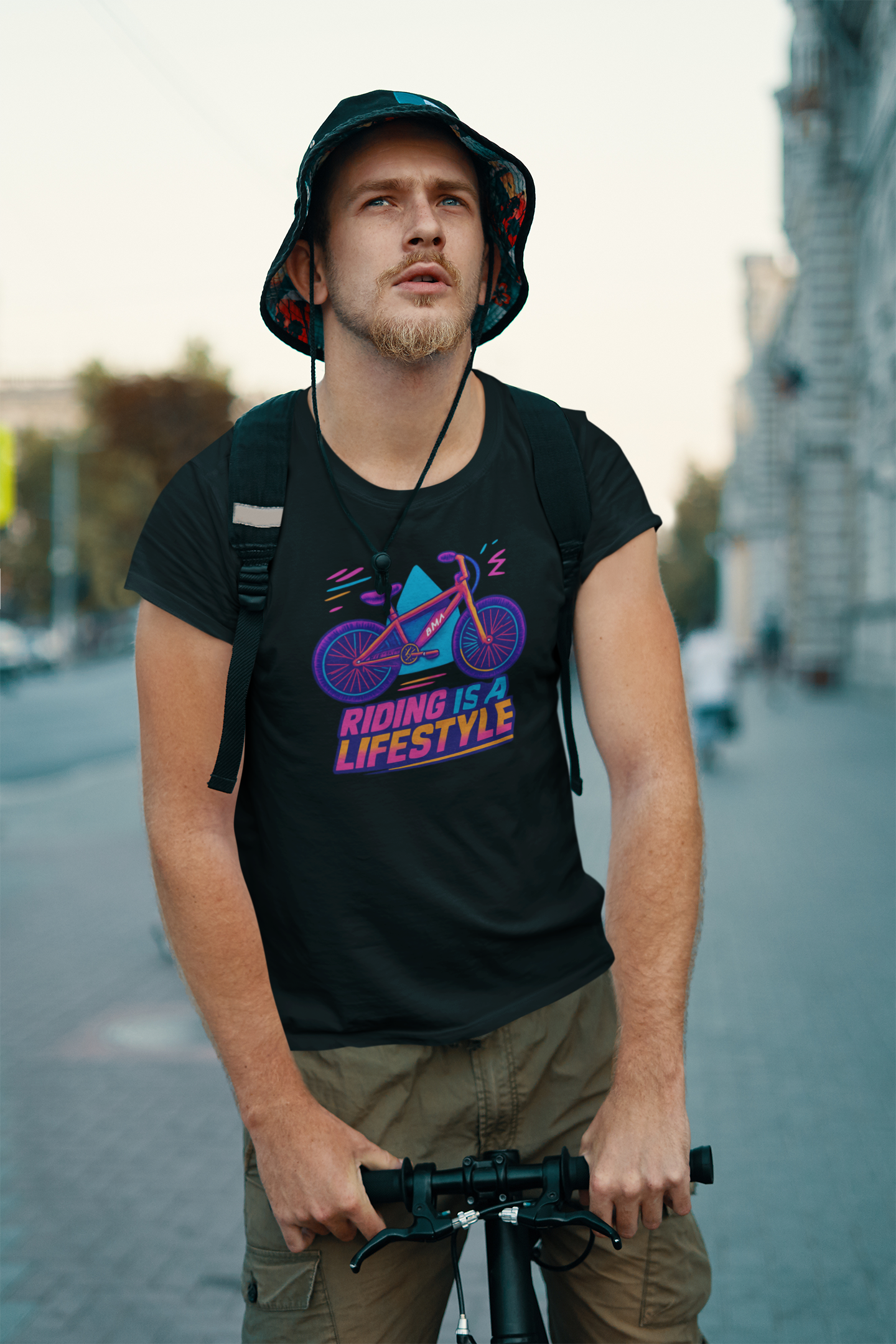 Riding Is a Lifestyle T-Shirt | Vibrant Cycling Tee & Biking Gift