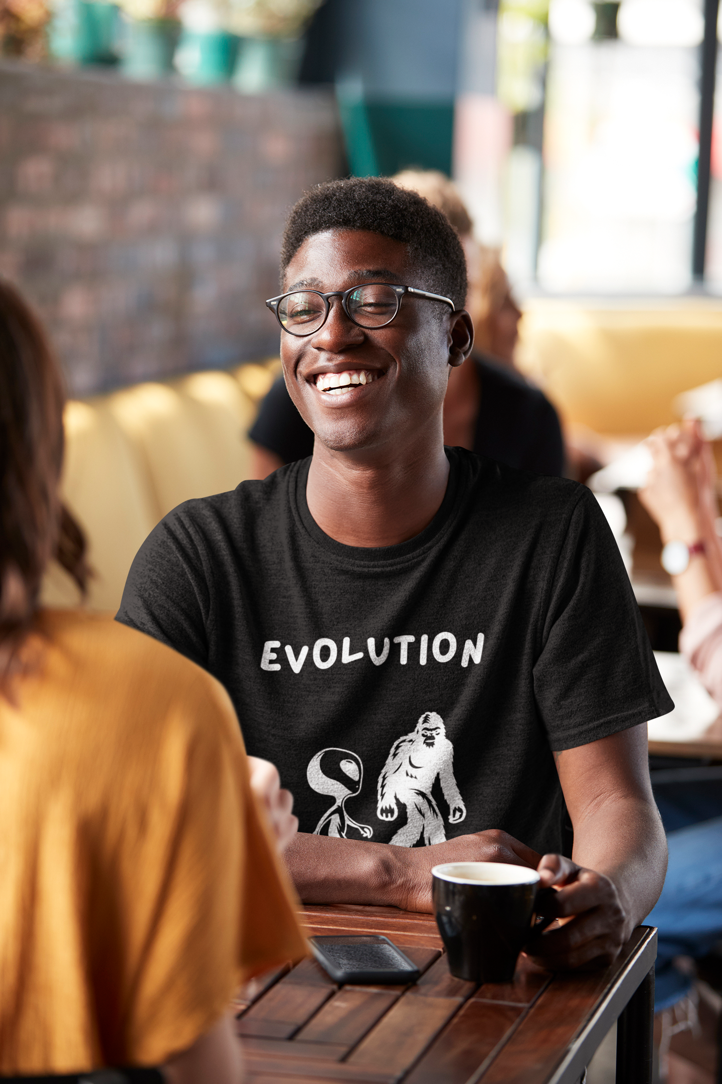 Bigfoot & Alien Evolution T-Shirt | Funny Sci-Fi & Cryptid Graphic Tee
