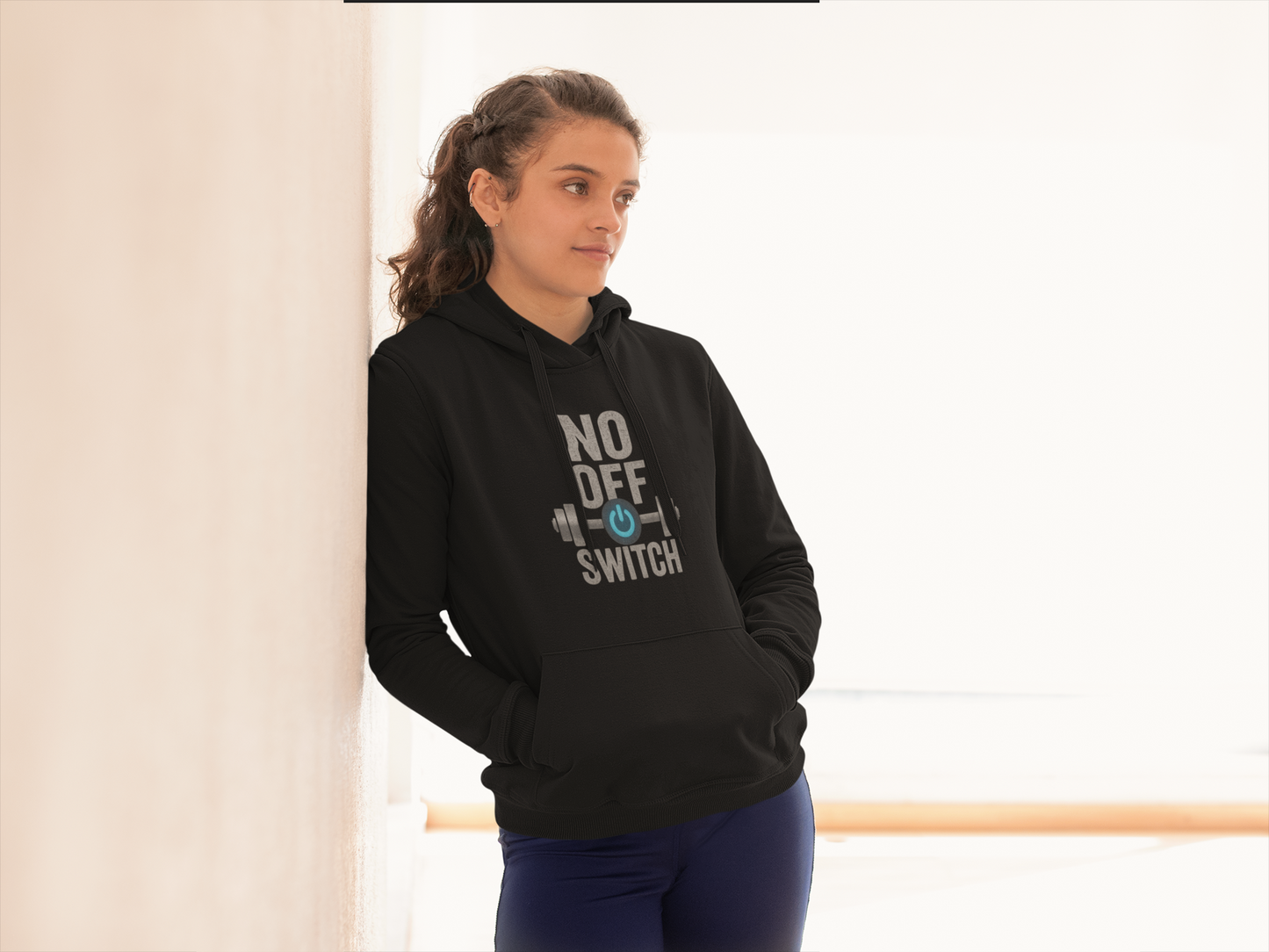 No Off Switch Unisex Hoodie | Motivational Fitness Apparel & Gym Lover Gift
