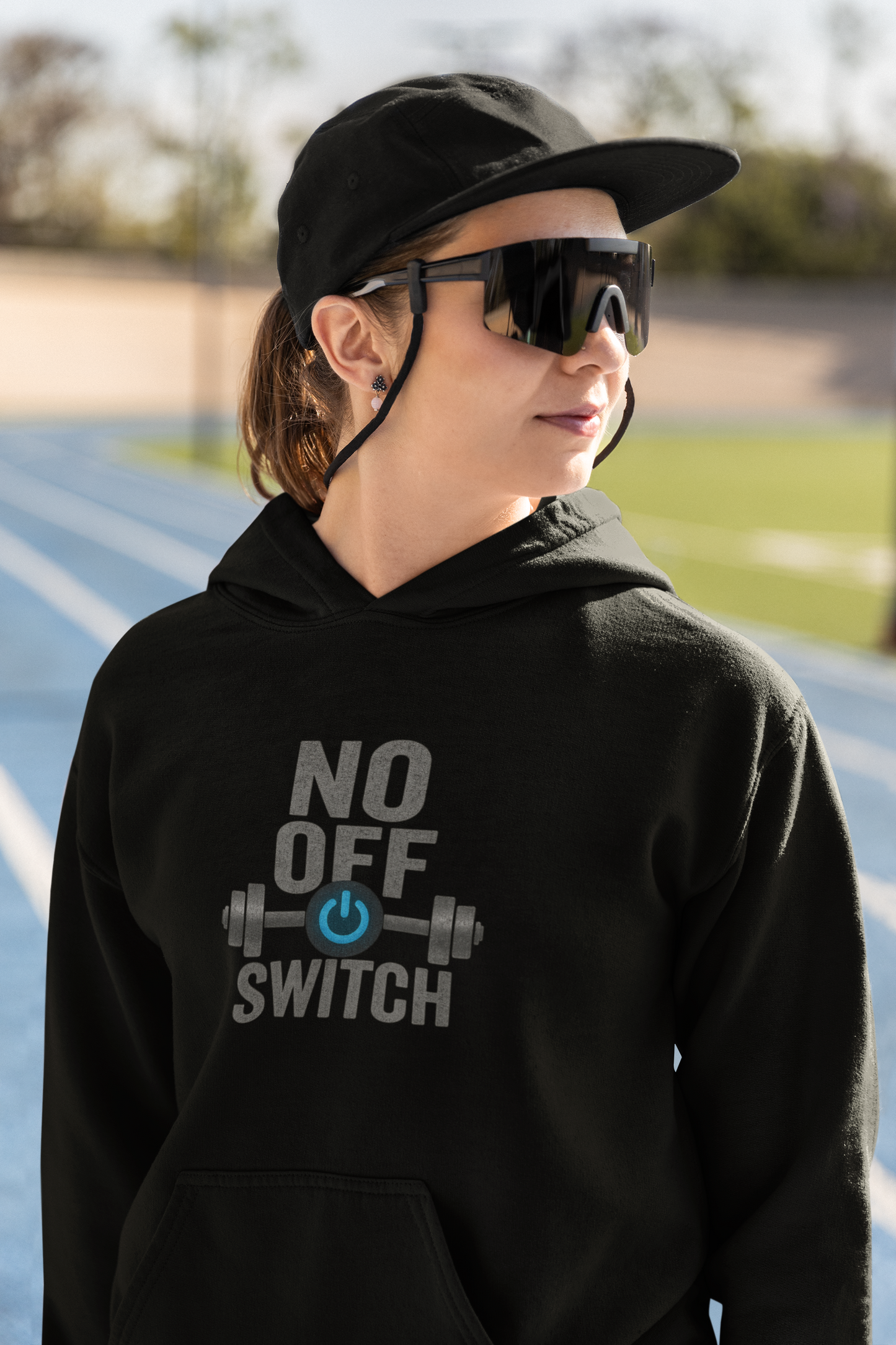 No Off Switch Unisex Hoodie | Motivational Fitness Apparel & Gym Lover Gift