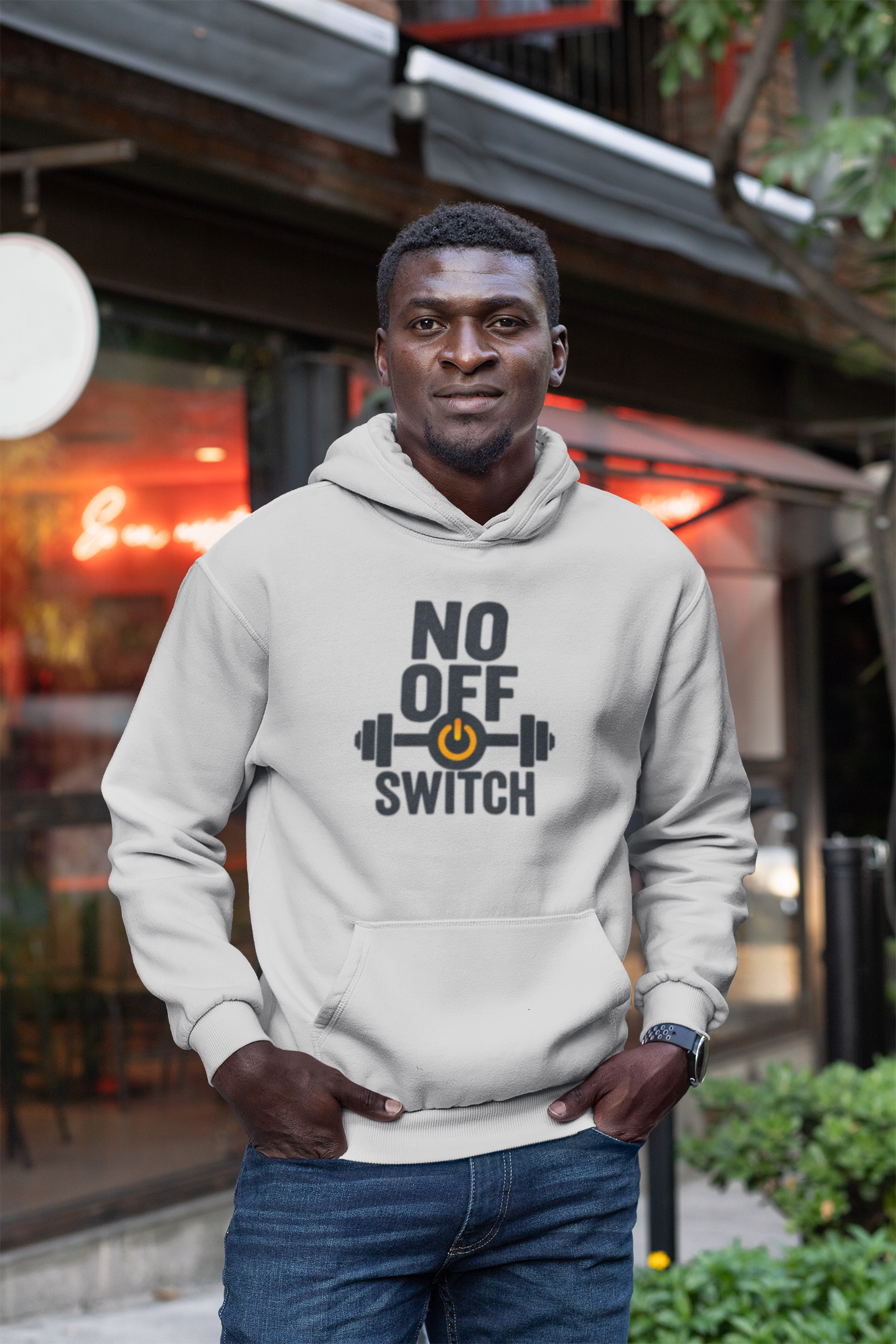 No Off Switch Motivational Hoodie | Unisex Fitness Sweatshirt & Gym Apparel