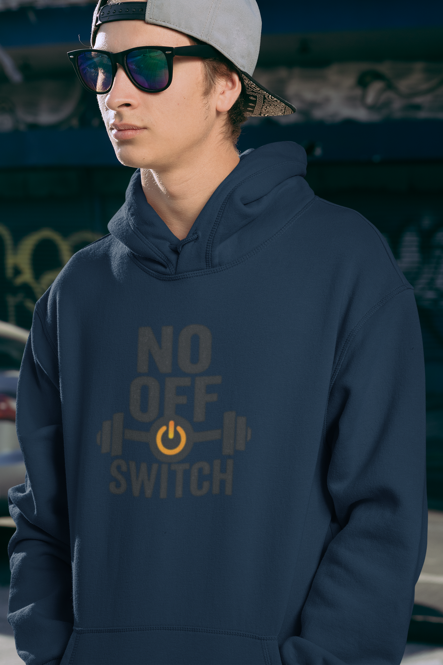 No Off Switch Motivational Hoodie | Unisex Fitness Sweatshirt & Gym Apparel